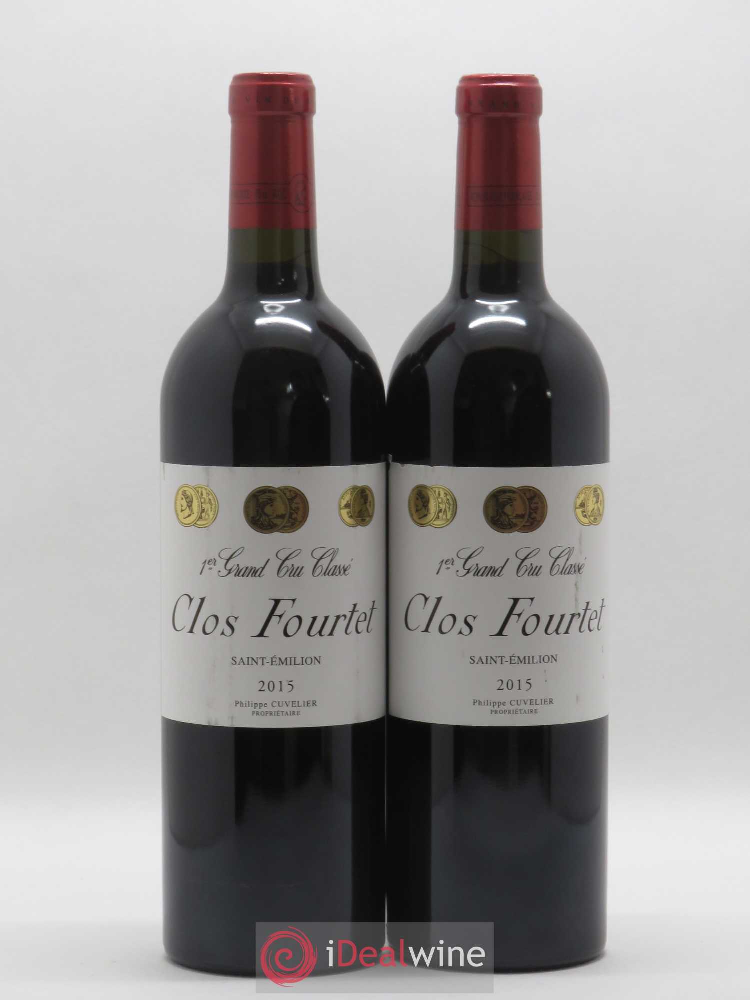 Clos Fourtet 1er Grand Cru Classé B 2015 - Lot of 2 bottles - 0
