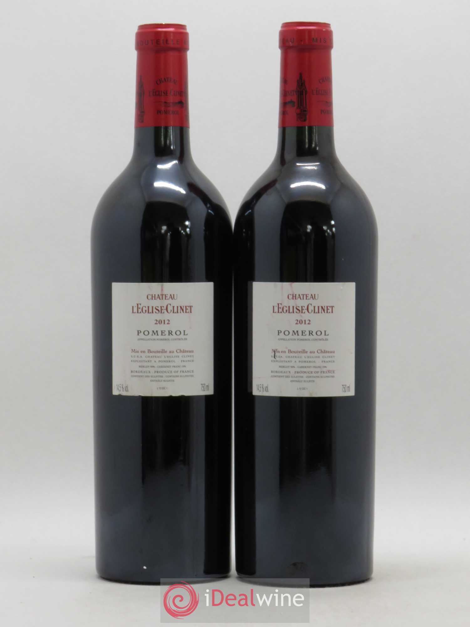 Château l' Église Clinet 2012 - Lot de 2 bouteilles - 1