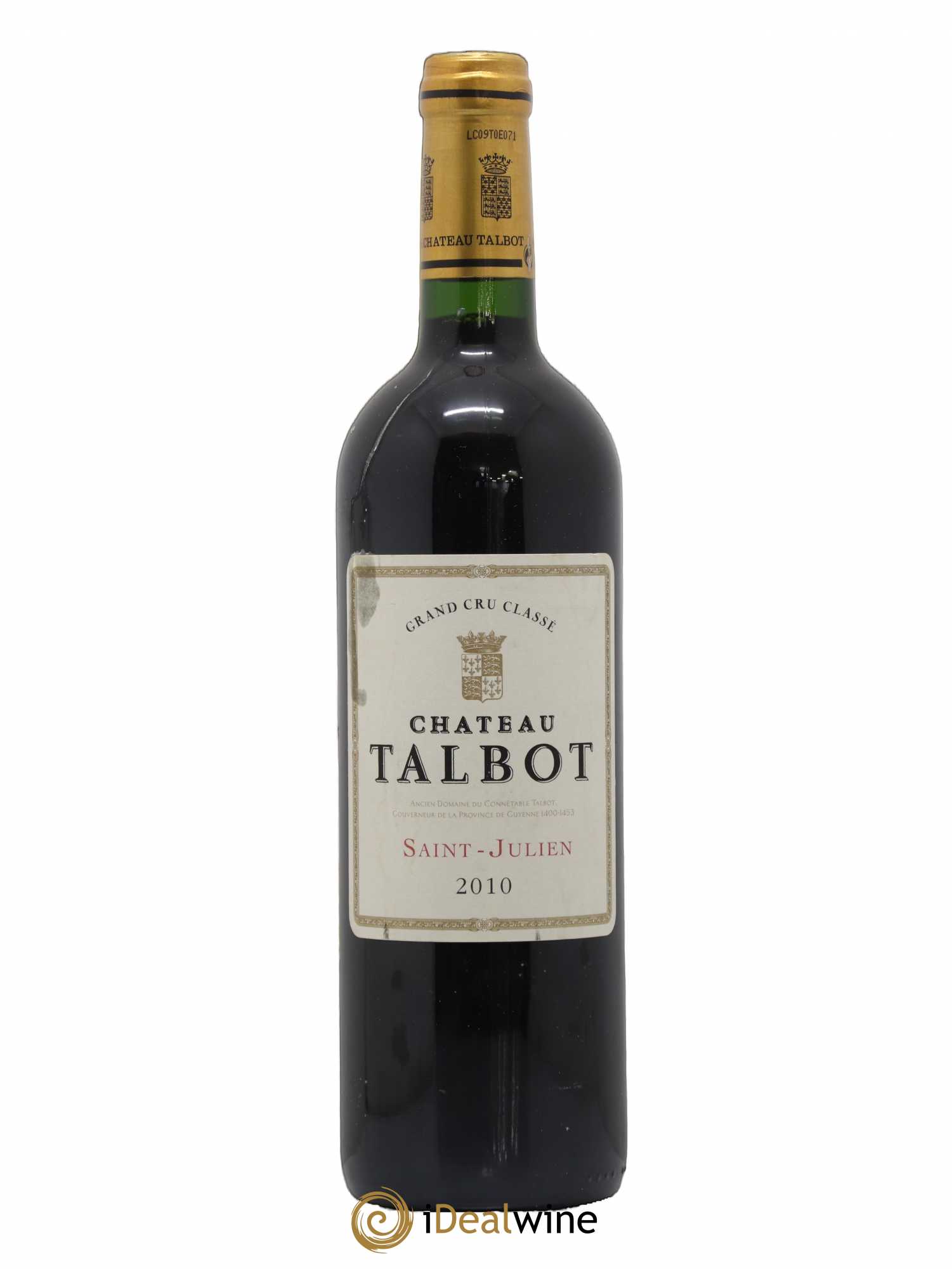 Château Talbot 4ème Grand Cru Classé 2010 - Lot of 1 bottle - 0