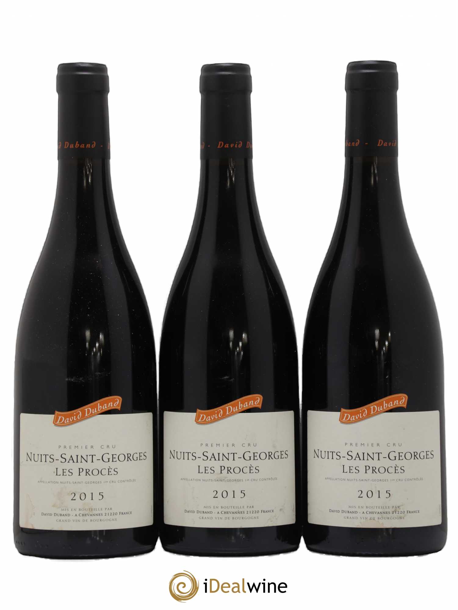 Nuits-Saint-Georges 1er Cru Les Procès David Duband (Domaine) 2015 - Lot de 3 bouteilles - 0