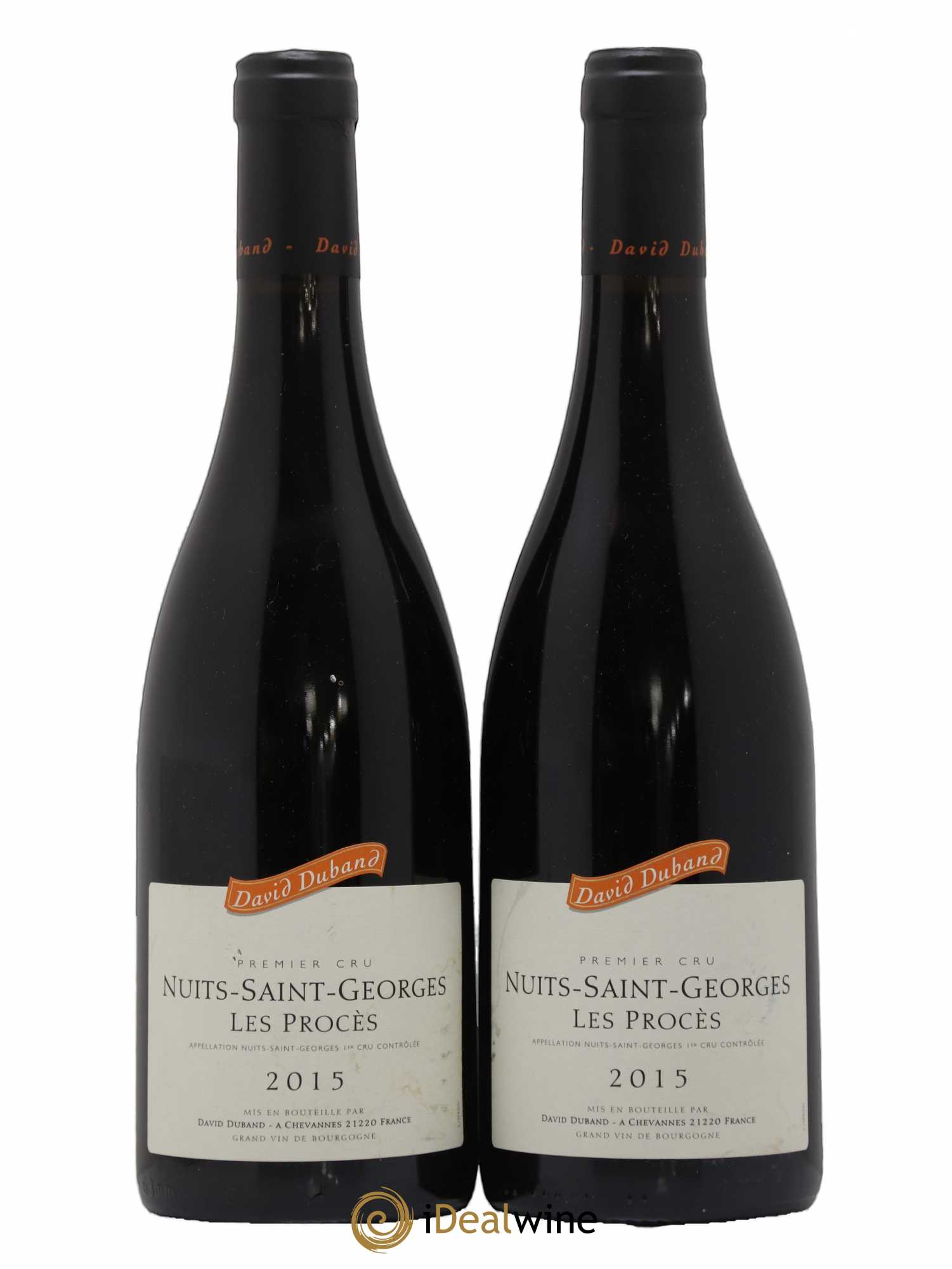 Nuits-Saint-Georges 1er Cru Les Procès David Duband (Domaine) 2015 - Lot de 2 bouteilles - 0
