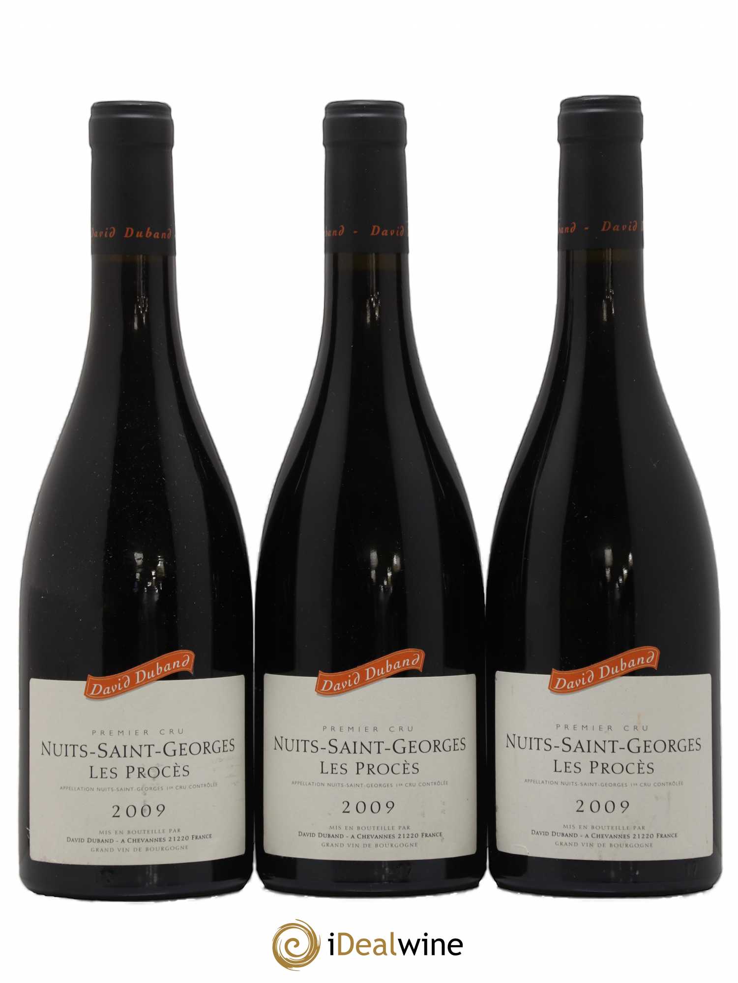 Nuits-Saint-Georges 1er Cru Les Procès David Duband (Domaine) 2009 - Lot de 3 bouteilles - 0