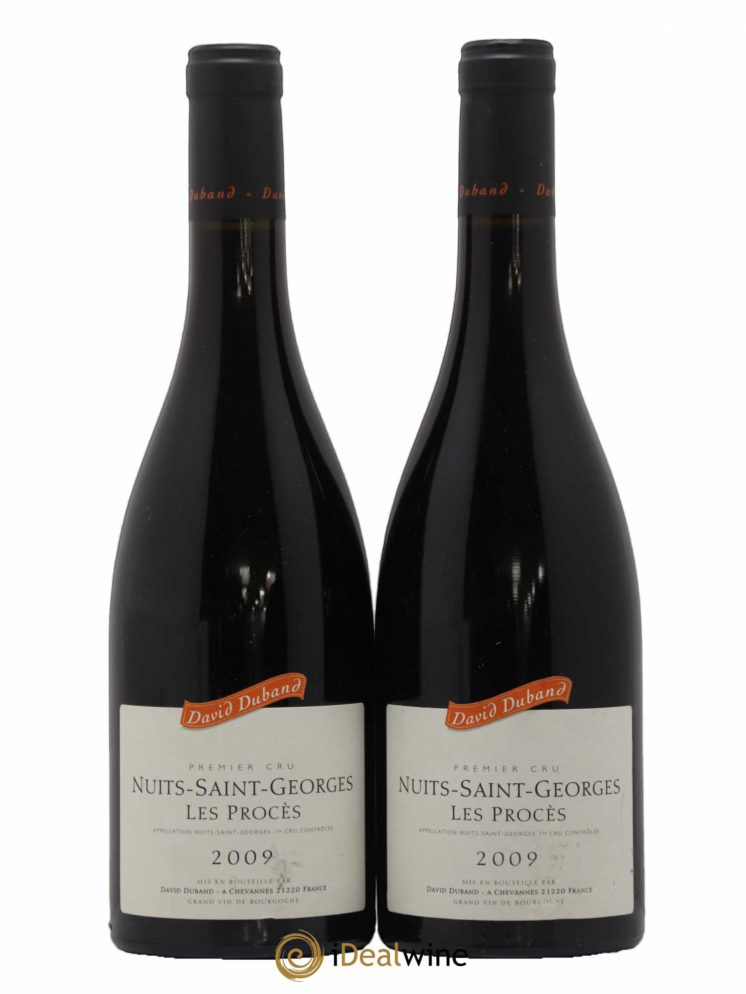 Nuits-Saint-Georges 1er Cru Les Procès David Duband (Domaine) 2009 - Lot de 2 bouteilles - 0