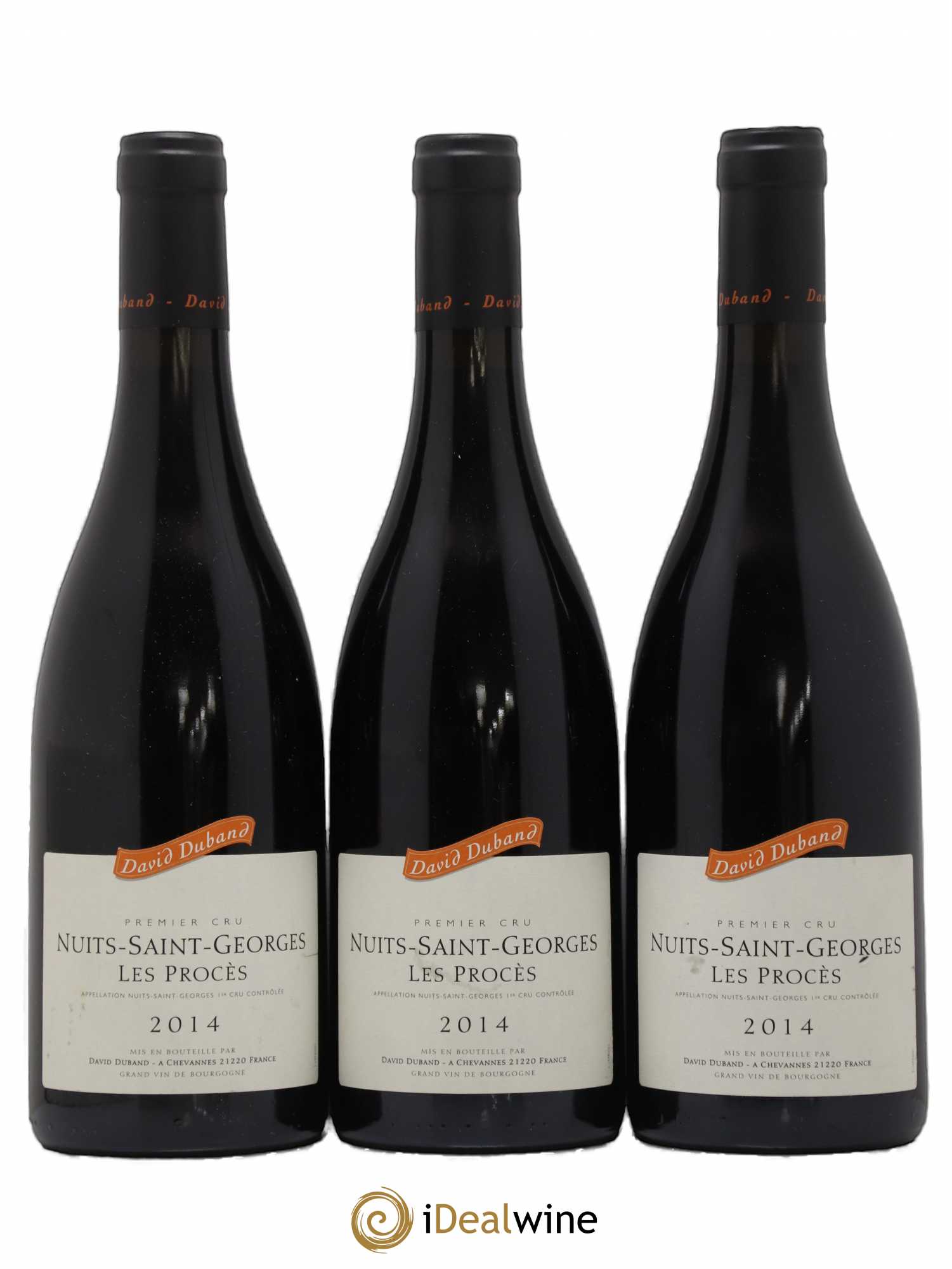 Nuits-Saint-Georges 1er Cru Les Procès David Duband (Domaine) 2014 - Lot de 3 bouteilles - 0