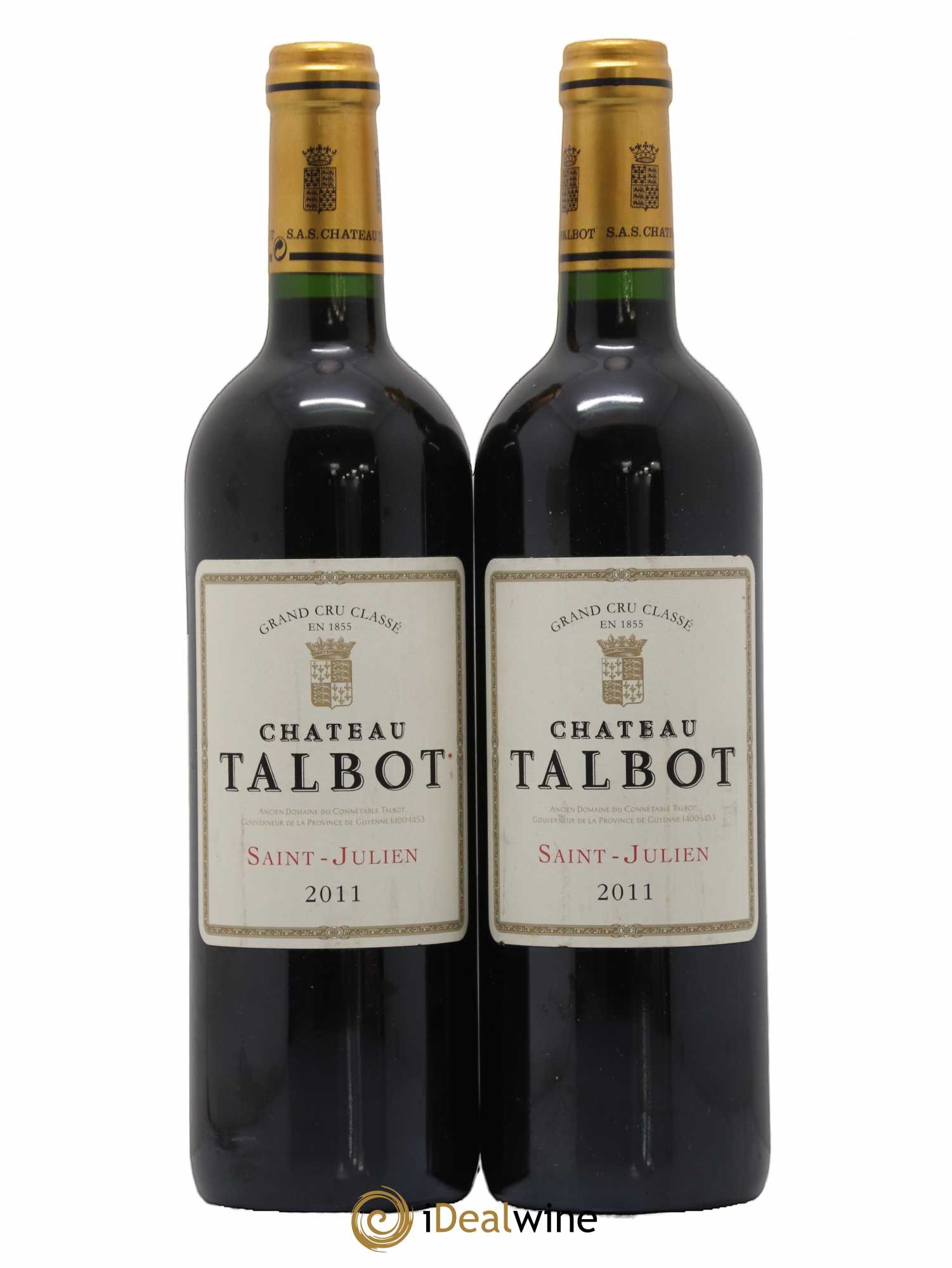 Château Talbot 4ème Grand Cru Classé 2011 - Lot de 2 bouteilles - 0