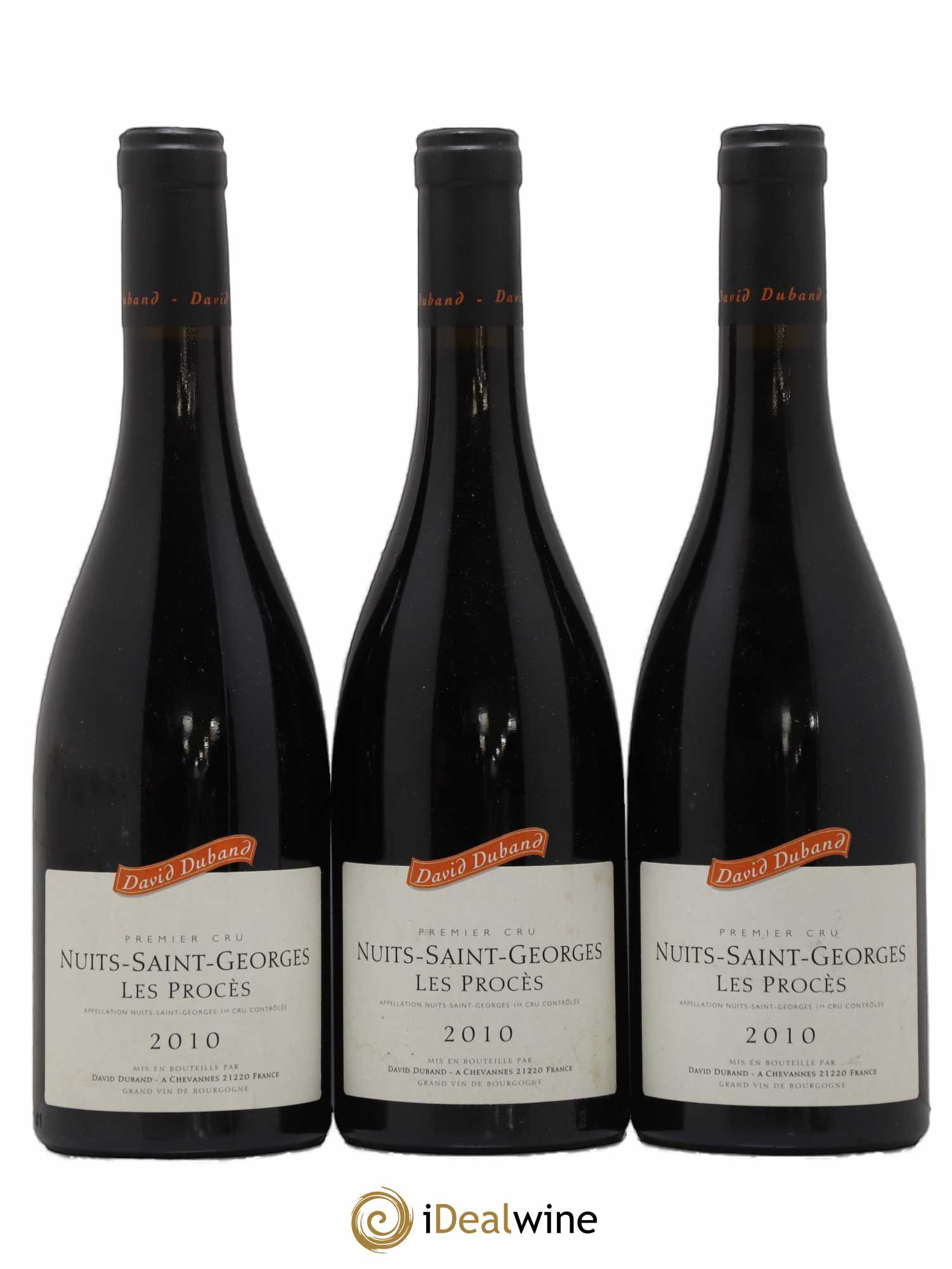 Nuits-Saint-Georges 1er Cru Les Procès David Duband (Domaine) 2010 - Lot de 3 bouteilles - 0