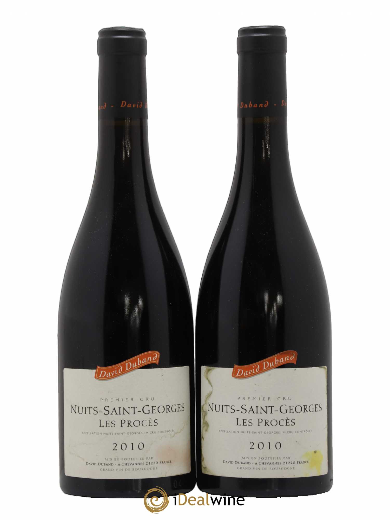 Nuits-Saint-Georges 1er Cru Les Procès David Duband (Domaine) 2010 - Lot de 2 bouteilles - 0