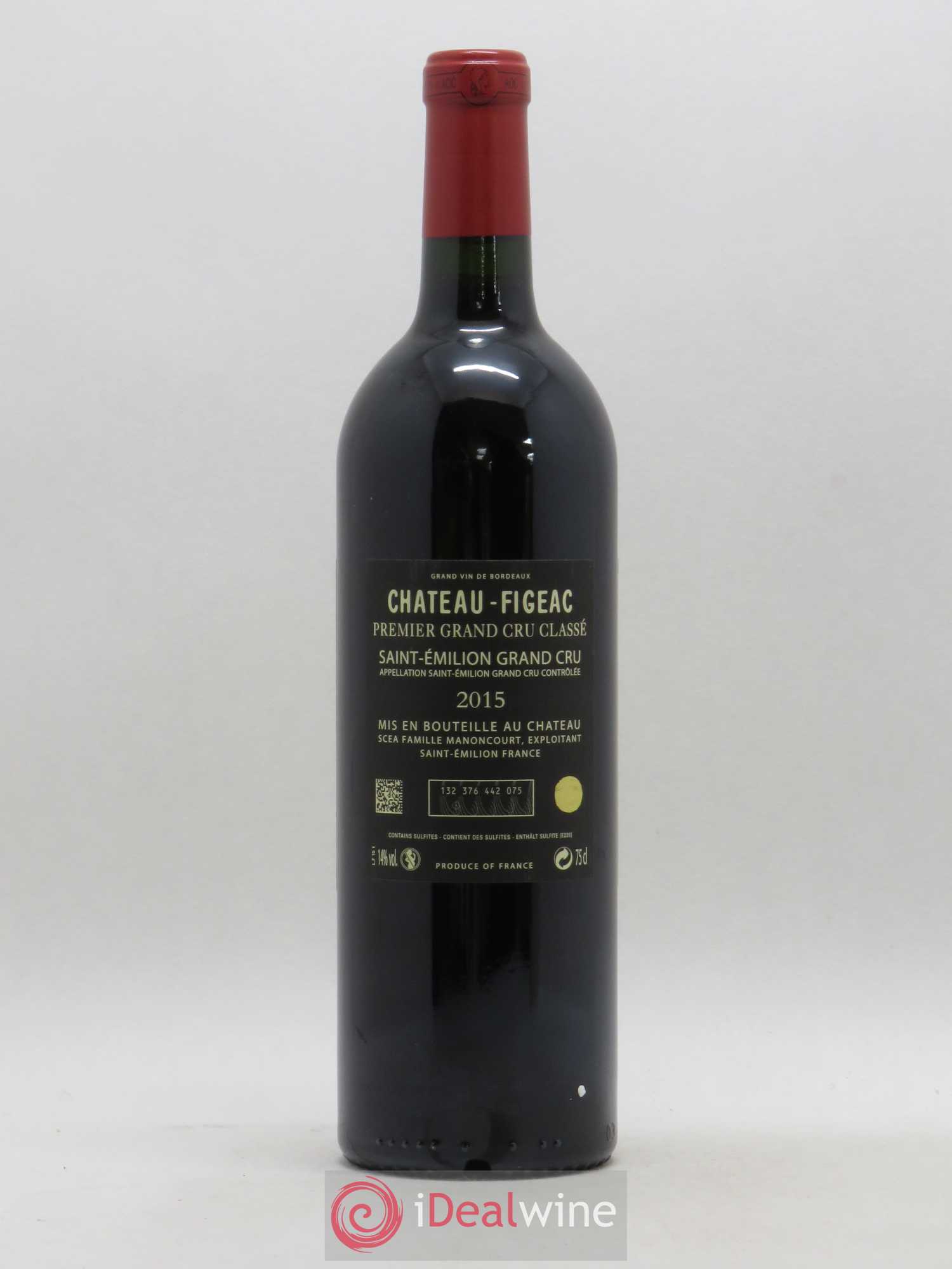 Château Figeac 1er Grand Cru Classé A 2015 - Lot de 1 bouteille - 1