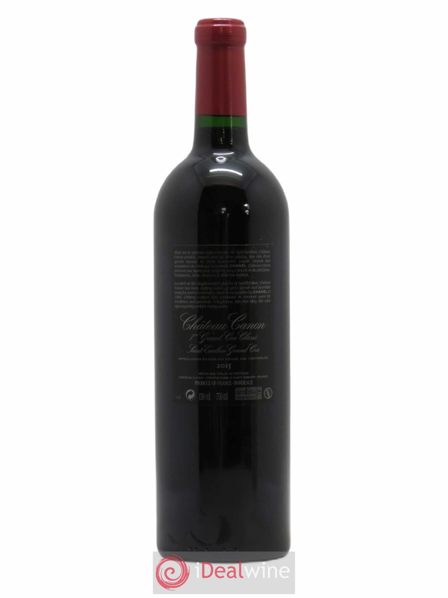 Château Canon 1er Grand Cru Classé B 2015 - Lot de 1 bouteille - 1