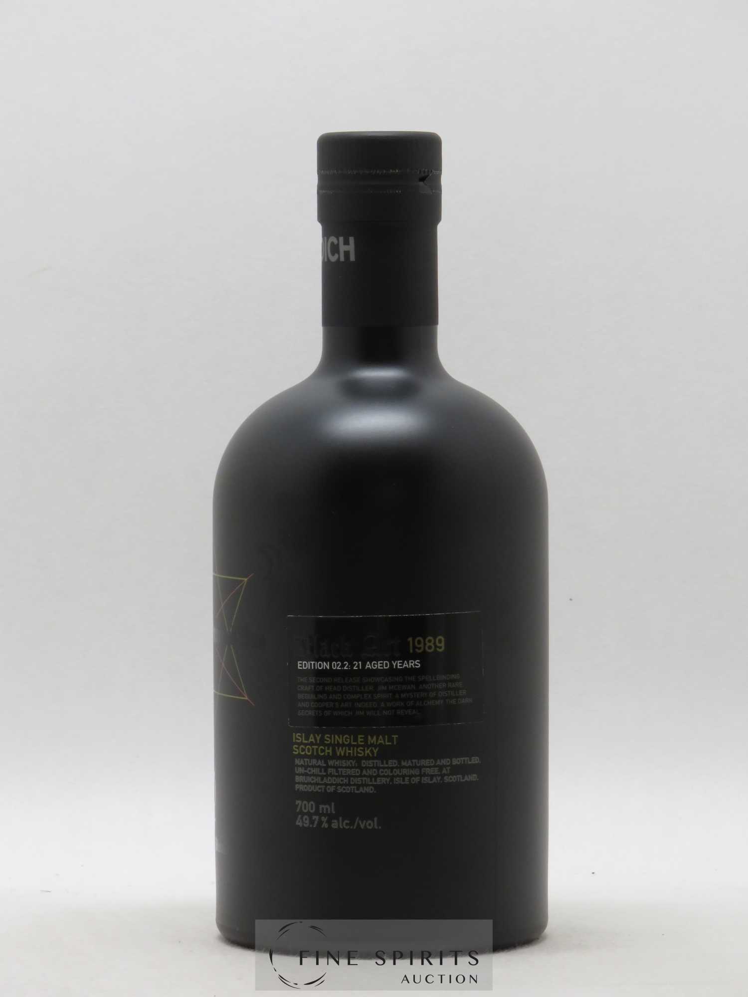 Bruichladdich 21 years 1989 Of. Black Art Edition 02.2 2nd Release - Lot de 1 bouteille - 2
