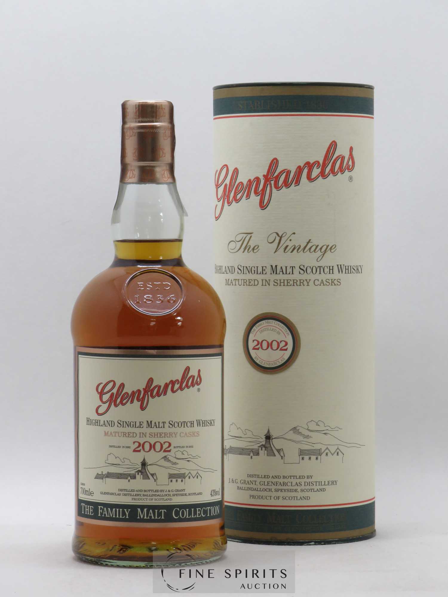 Glenfarclas 2002 Of. bottled in 2012 The Family Malt Collection - Lot de 1 bouteille - 0