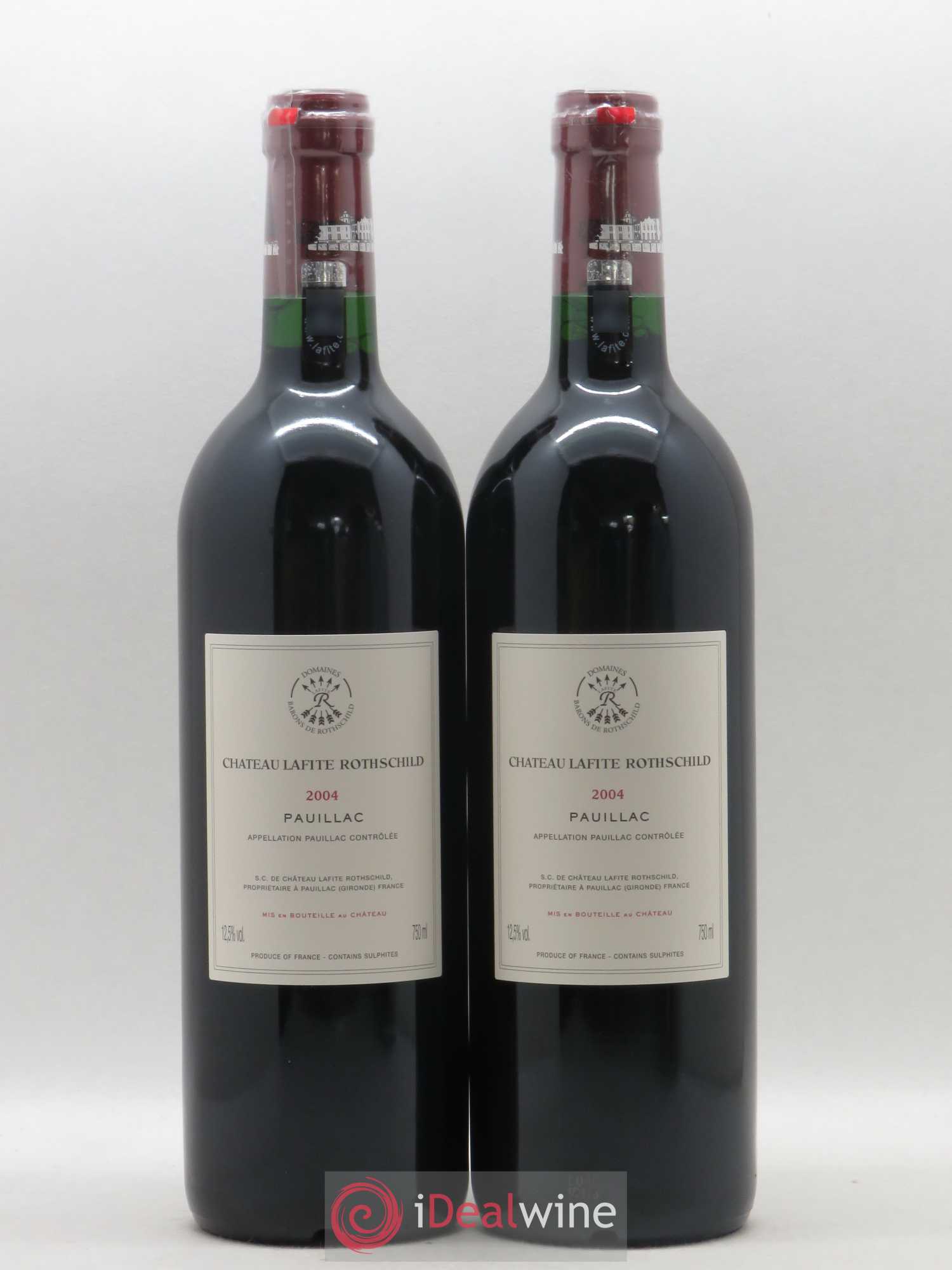 Château Lafite Rothschild 1er Grand Cru Classé 2004 - Lot de 2 bouteilles - 1
