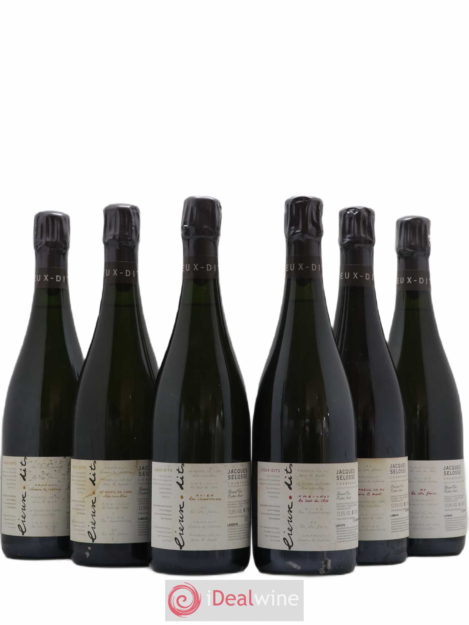 Caisse Collection Lieux-dits Jacques Selosse - Lot de 6 bouteilles - 0