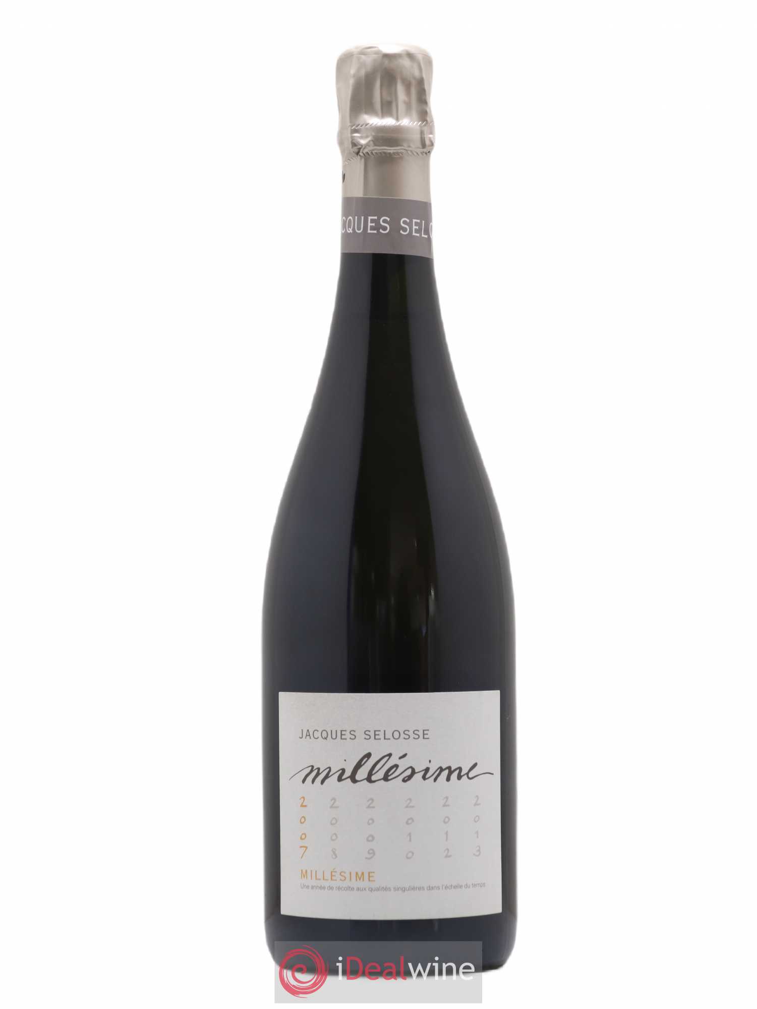 1er Cru Millésimé Extra-Brut Jacques Selosse 2007 - Lot of 1 bottle - 0
