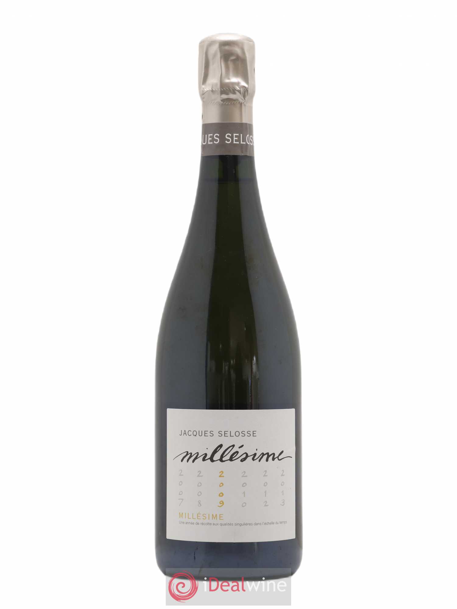 1er Cru Millésimé Extra-Brut Jacques Selosse 2009 - Lot de 1 bouteille - 0