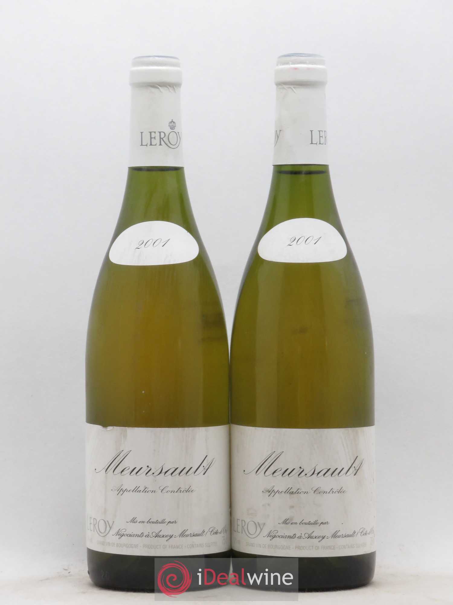 Meursault Leroy SA 2001 - Lot de 2 bouteilles - 0