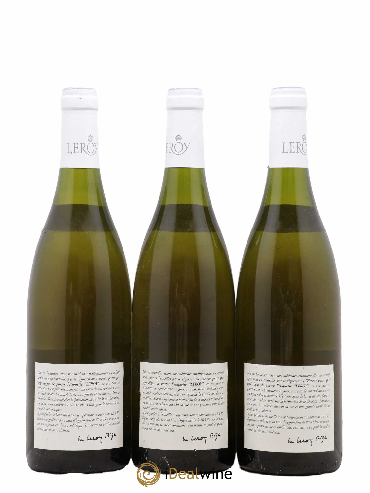 Meursault Leroy SA 2001 - Lot de 3 bouteilles - 1