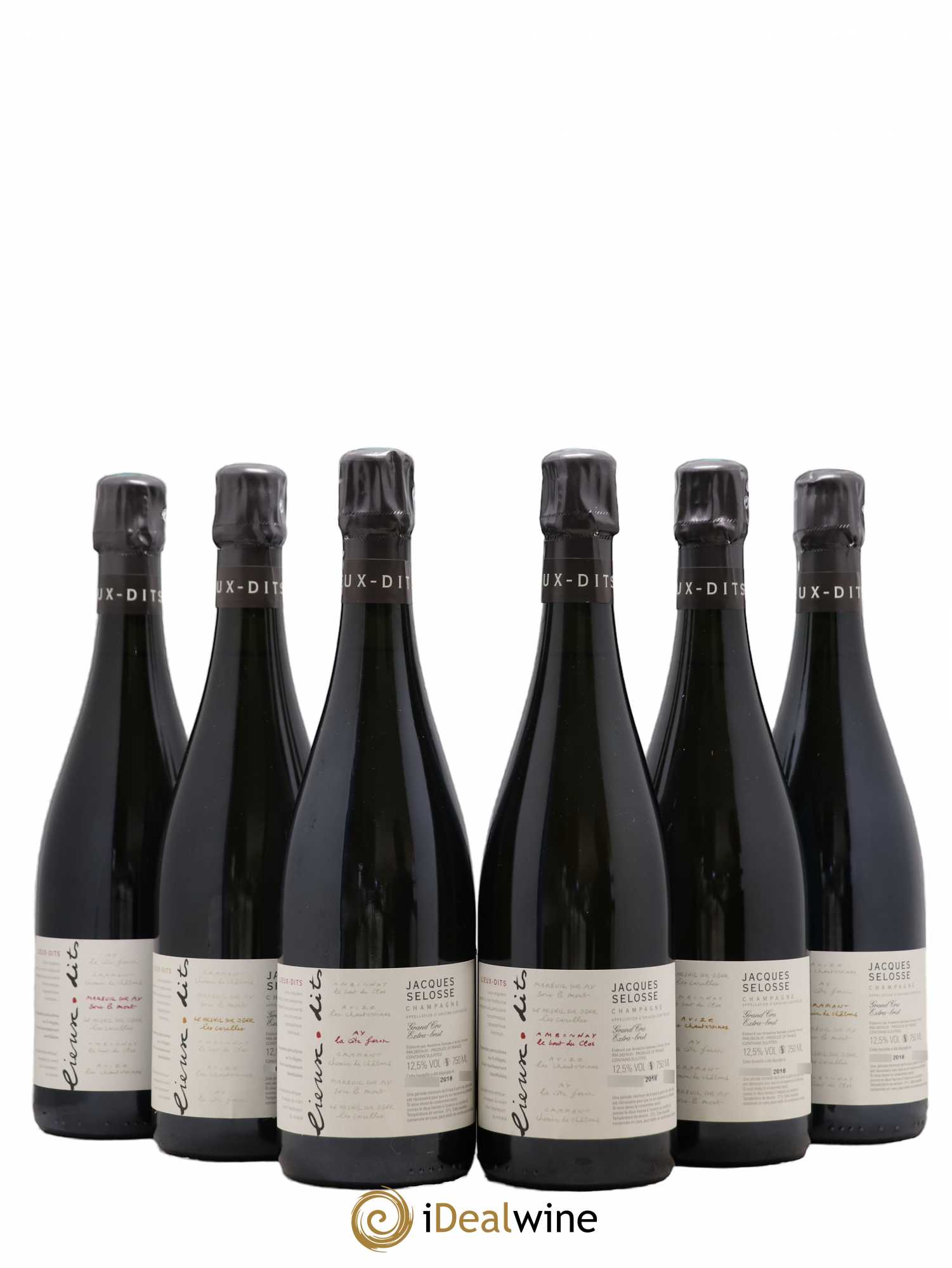 Caisse Collection Lieux-dits Jacques Selosse - Lot de 6 bouteilles - 0