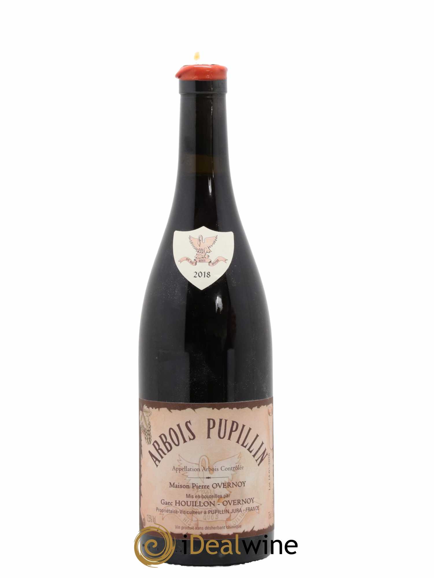 Arbois-Pupillin Poulsard (cire rouge) Overnoy-Houillon (Domaine) 2018 - Lot de 1 bouteille - 0