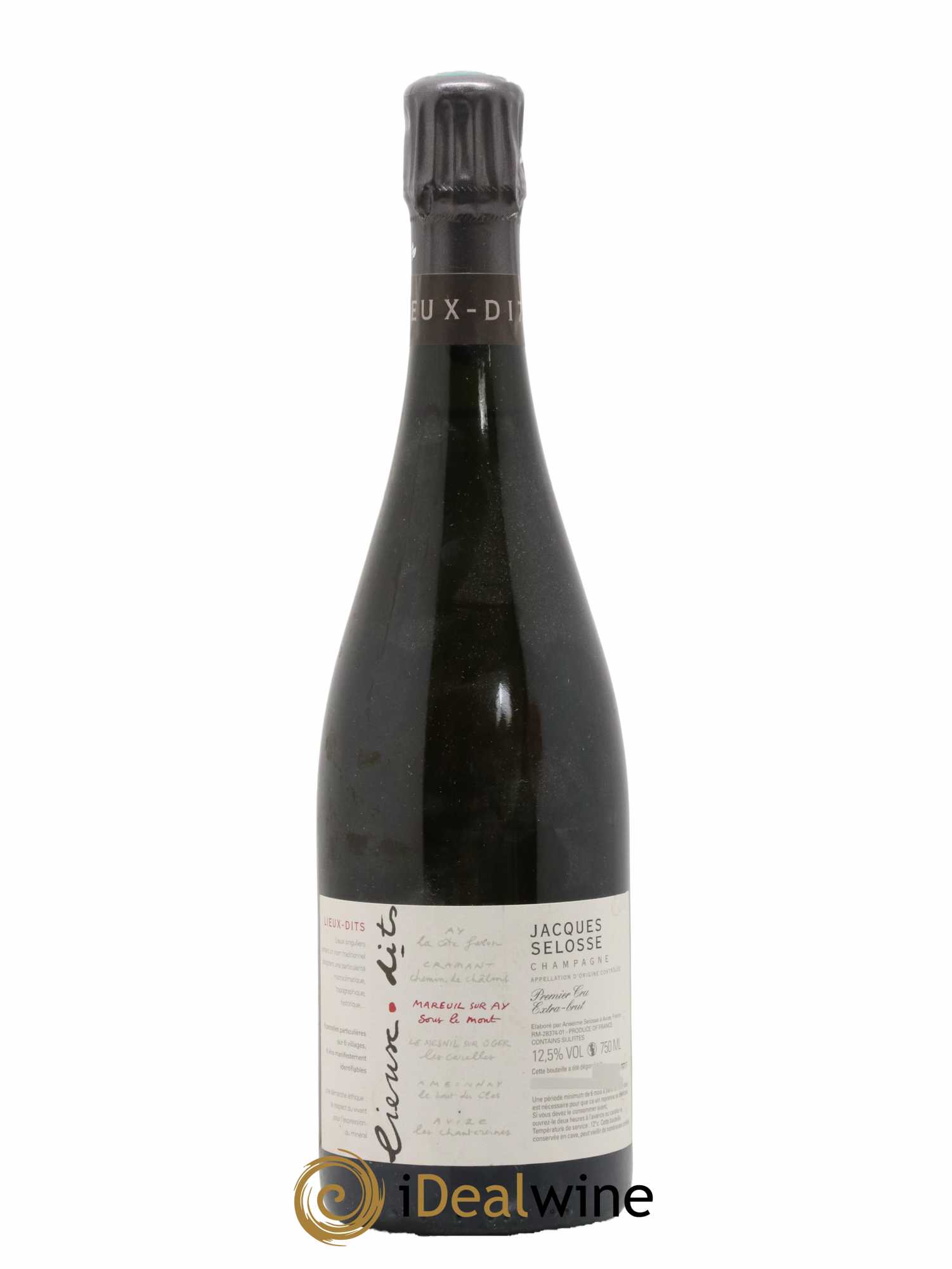 Mareuil sur Ay Sous le Mont Extra-Brut Jacques Selosse - Lot de 1 bouteille - 0