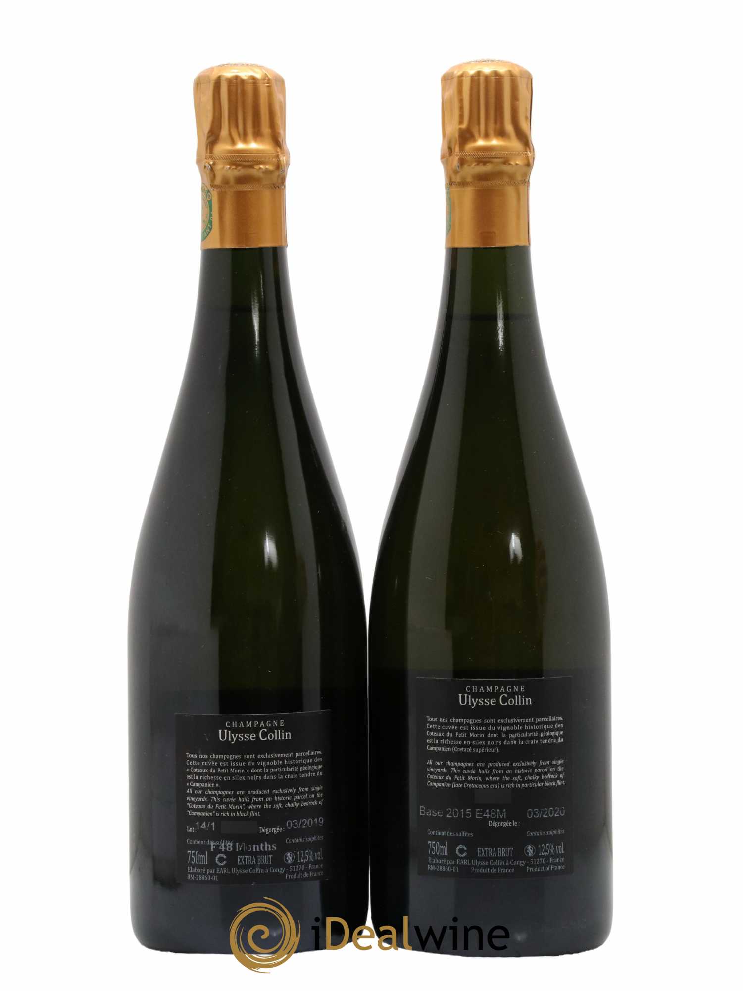 Les Enfers Blanc de Blancs Extra-Brut Ulysse Collin - Lot of 2 bottles - 1