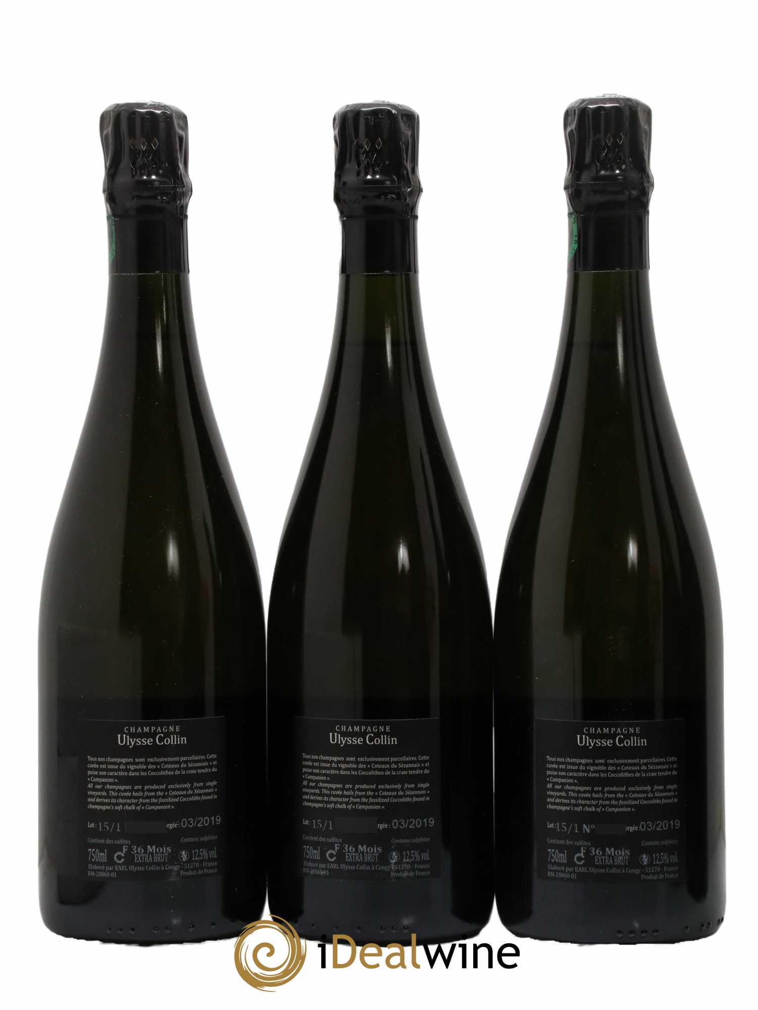 Les Maillons Blanc de Noirs Extra-Brut Ulysse Collin - Lot de 3 bouteilles - 1