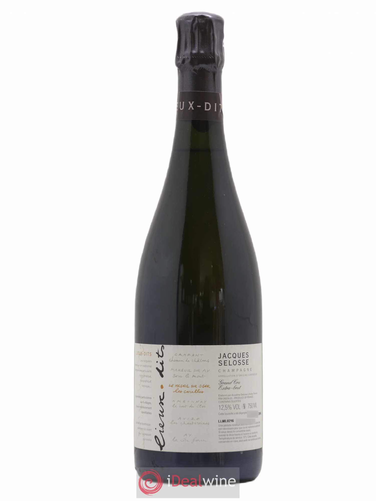 Les Carelles Blanc de Blancs Jacques Selosse - Lot de 1 bouteille - 0