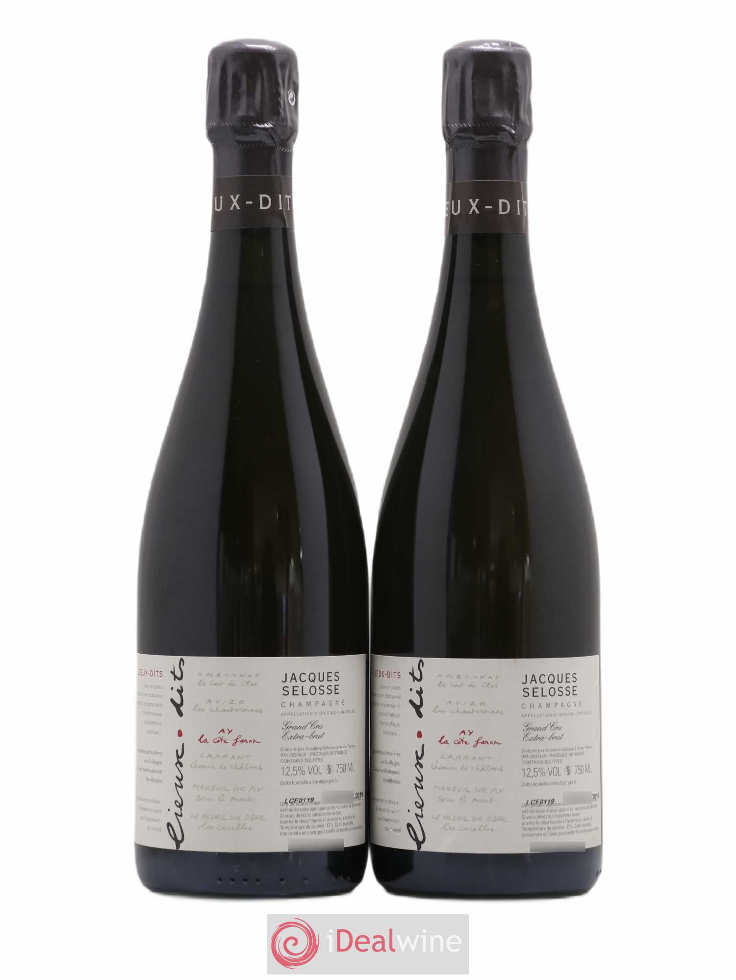 La Côte Faron Blanc de Noirs Grand Cru Extra-Brut Jacques Selosse - Lot de 2 bouteilles - 0