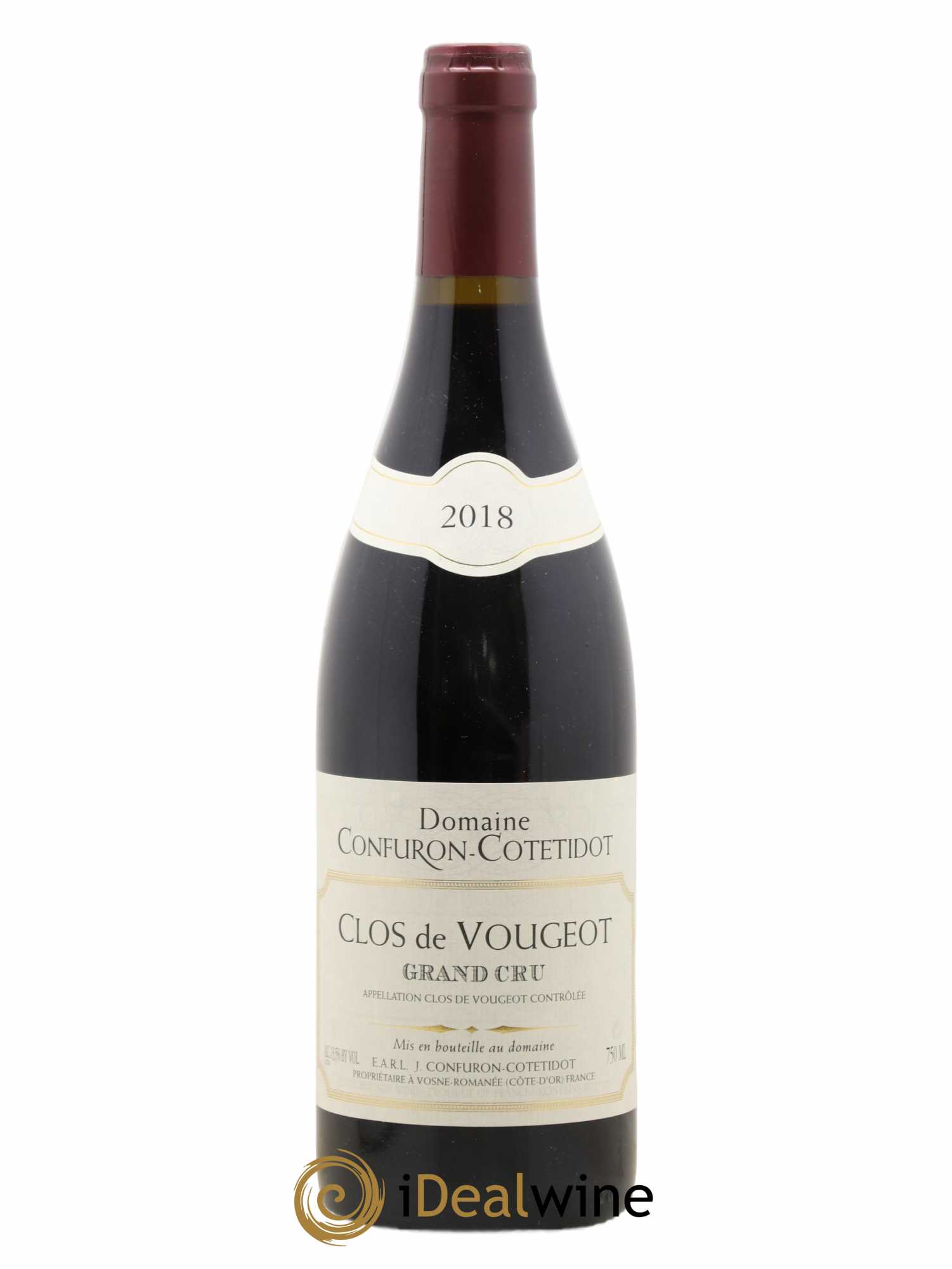 Clos de Vougeot Grand Cru Confuron-Cotetidot 2018 - Lot de 1 bouteille - 0