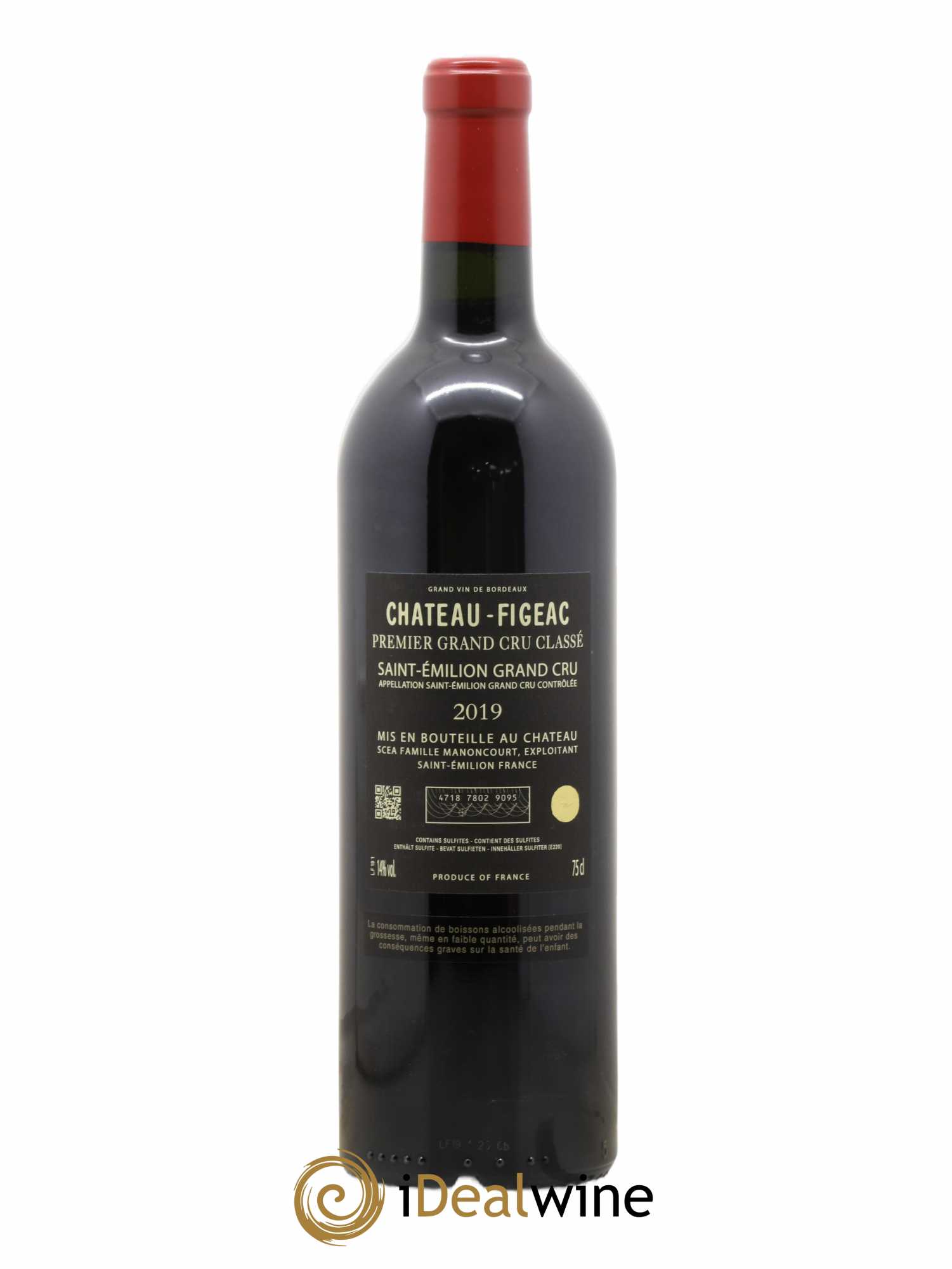 Château Figeac 1er Grand Cru Classé A 2019 - Lot de 1 bouteille - 1