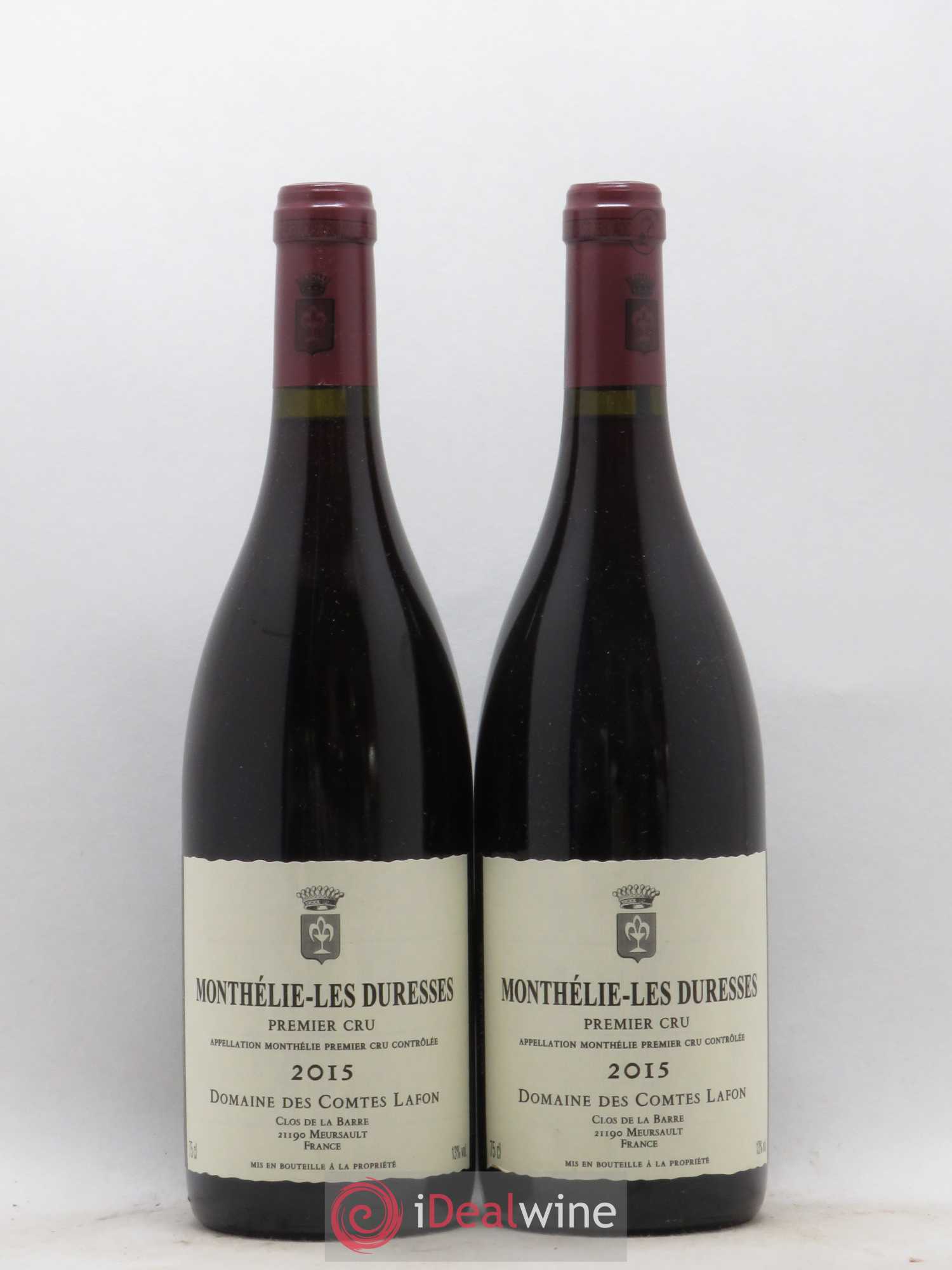 Monthélie 1er Cru Les Duresses Comtes Lafon (Domaine des) 2015 - Lot de 2 bouteilles - 0