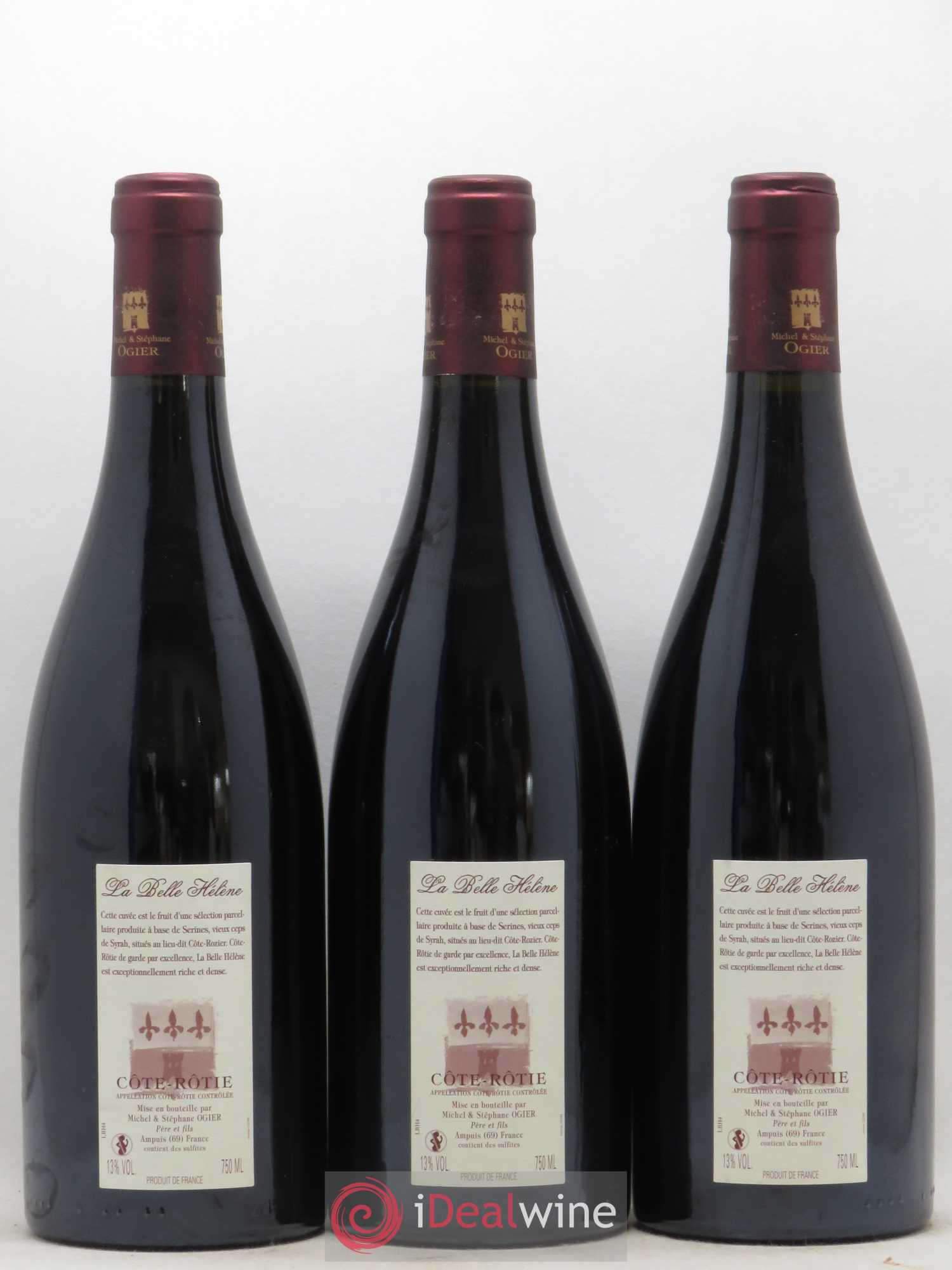 Côte-Rôtie La Belle Hélène Stéphane Ogier 2004 - Lot de 3 bouteilles - 1