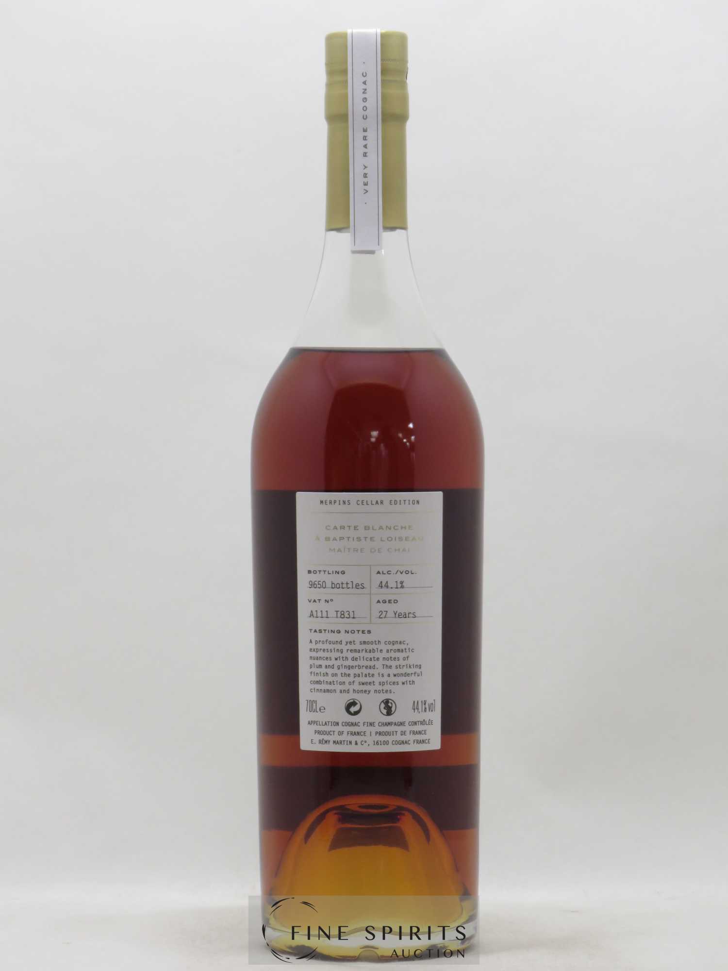 Cognac Rémy Martin Of. Carte Blanche Edition 2 Merpins Cellar Edition Fine Champagne - Lot of 1 bottle - 2