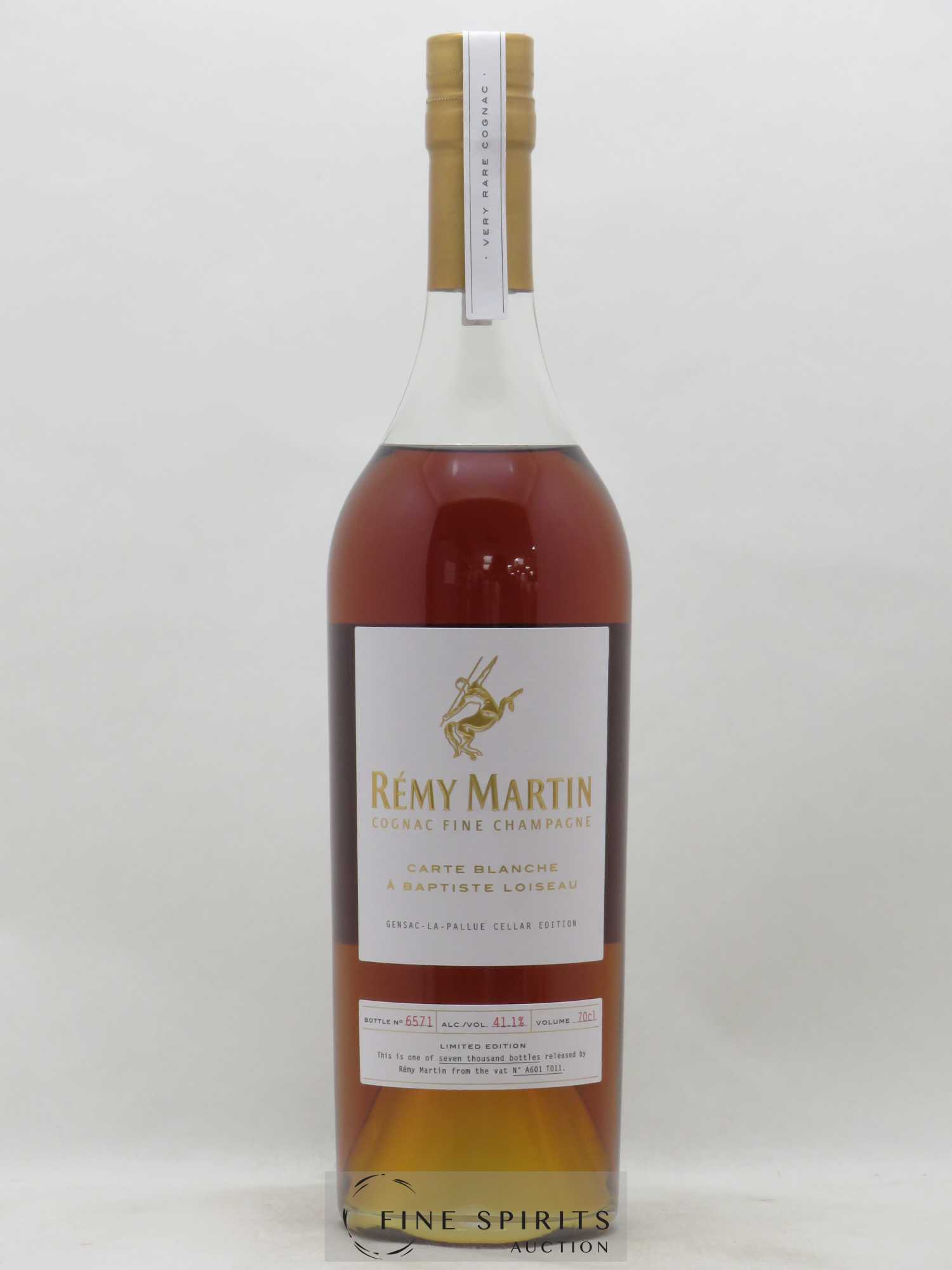 Cognac Rémy Martin Of. Carte Blanche Edition 1 Gensac-La-Pallue Cellar Edition Fine Champagne - Lotto di 1 bottiglia - 1
