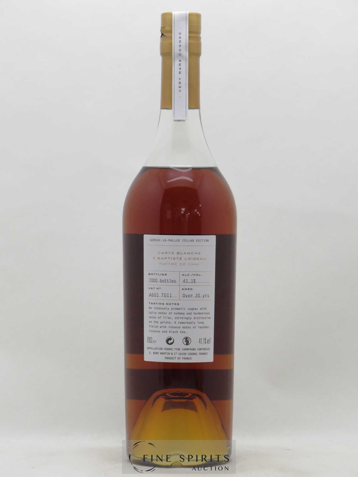 Cognac Rémy Martin Of. Carte Blanche Edition 1 Gensac-La-Pallue Cellar Edition Fine Champagne - Lotto di 1 bottiglia - 2