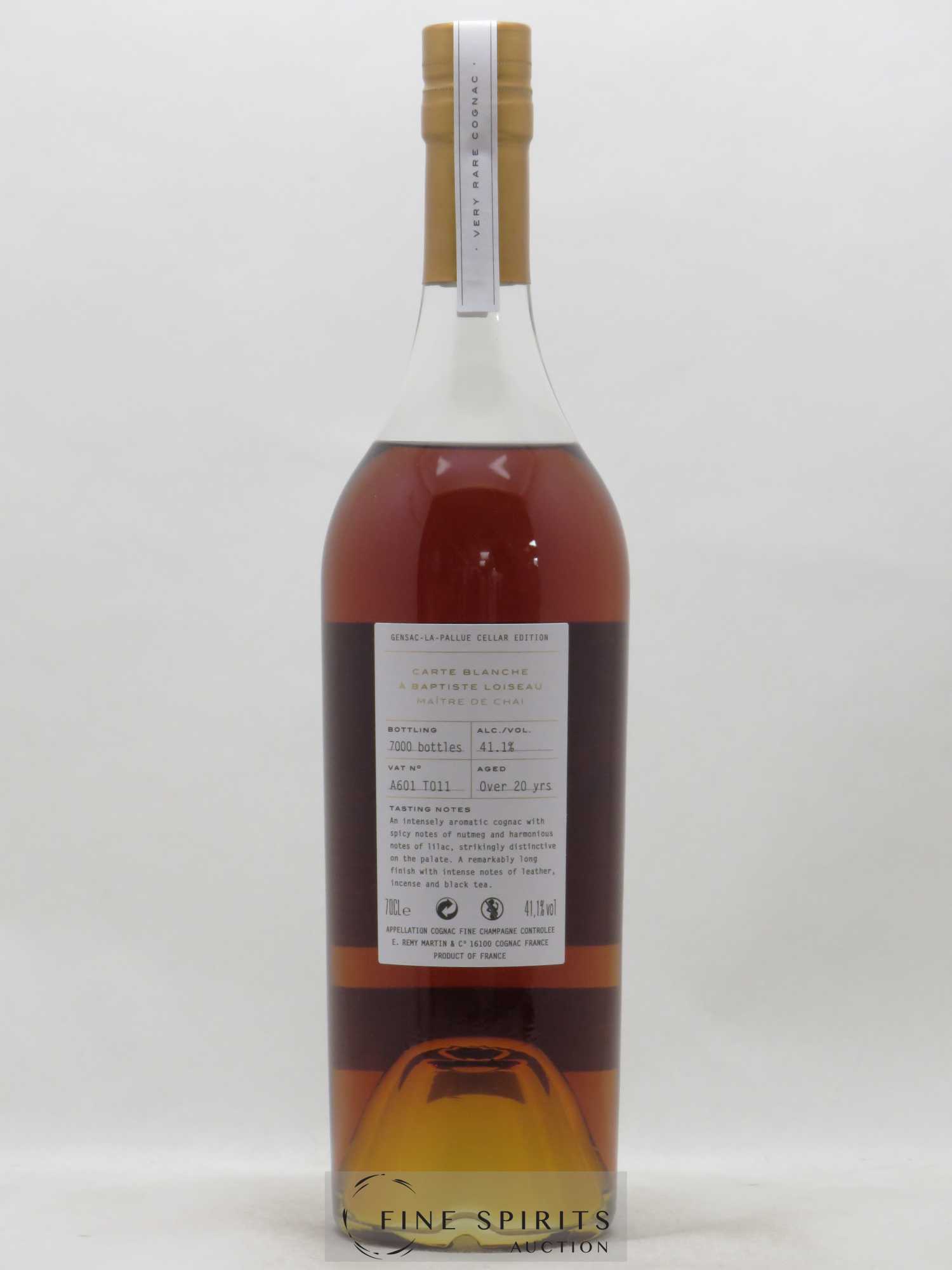 Cognac Rémy Martin Of. Carte Blanche Edition 1 Gensac-La-Pallue Cellar Edition Fine Champagne - Lot of 1 bottle - 2