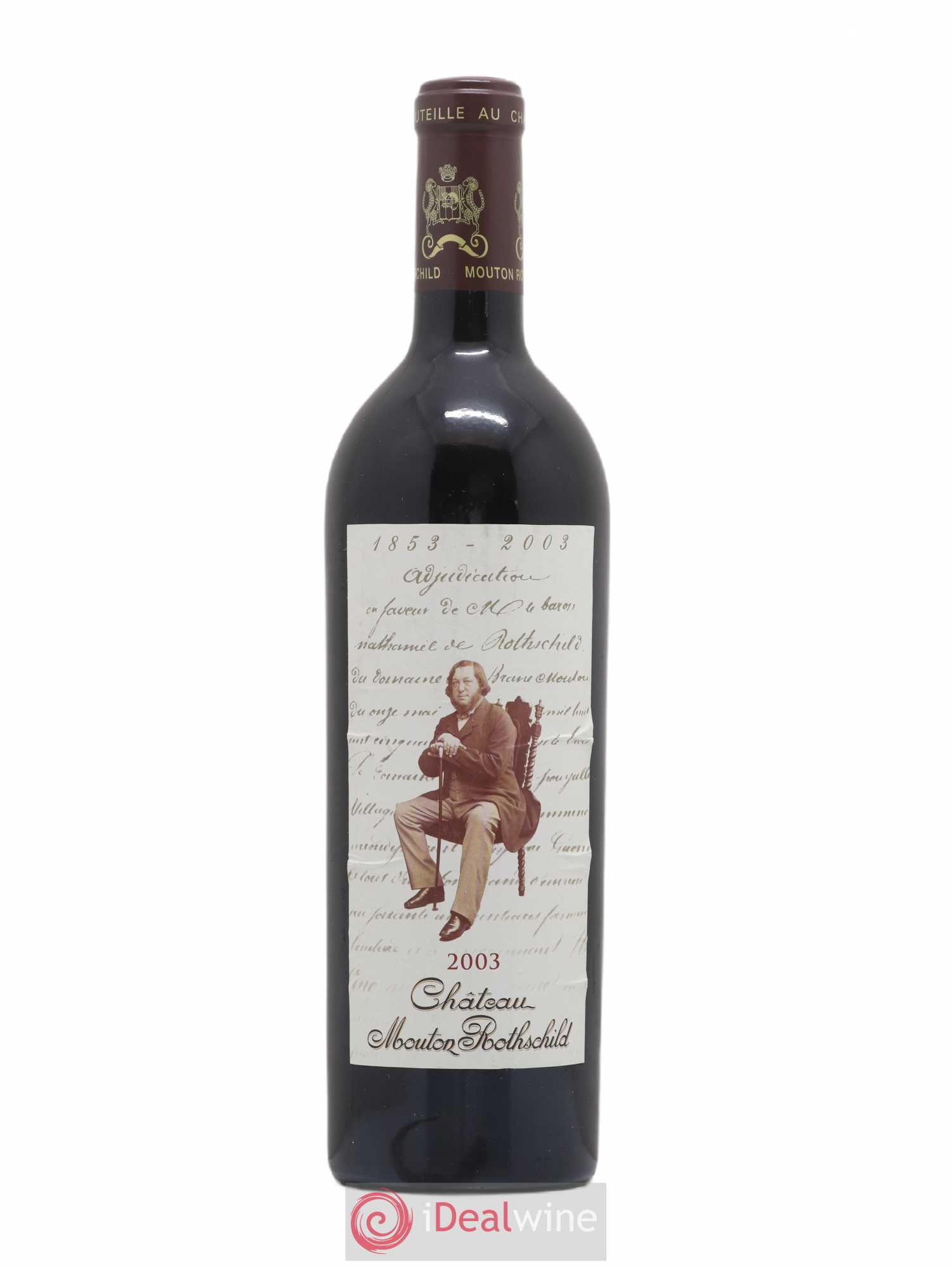 Château Mouton Rothschild 1er Grand Cru Classé 2003 - Lot de 1 bouteille - 0