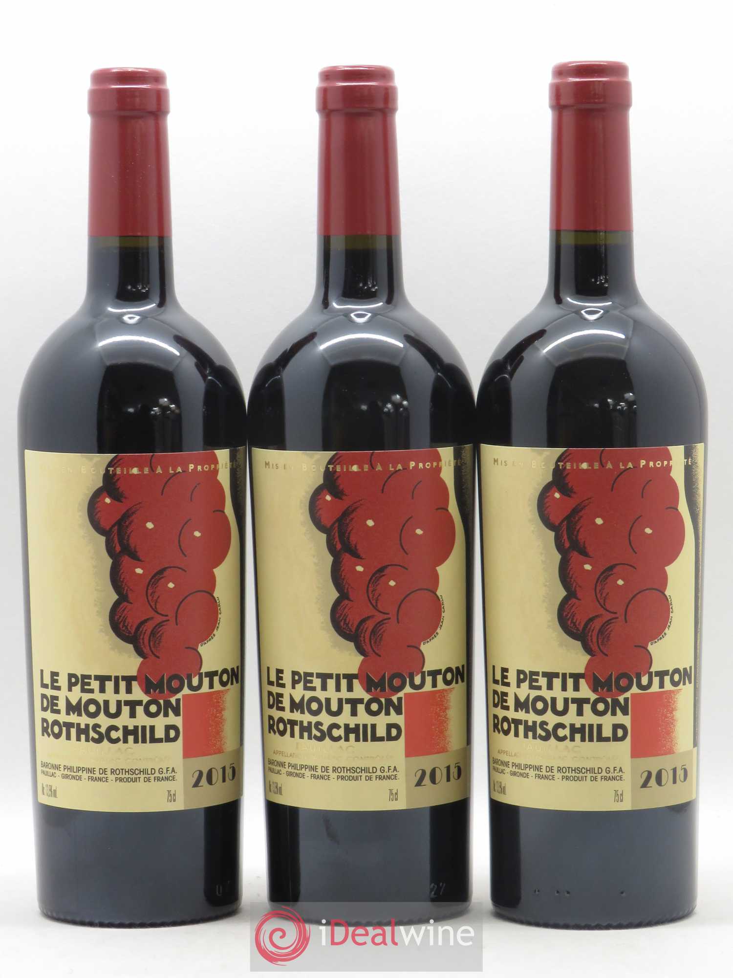 Petit Mouton Second Vin 2015 - Lot de 6 bouteilles - 1