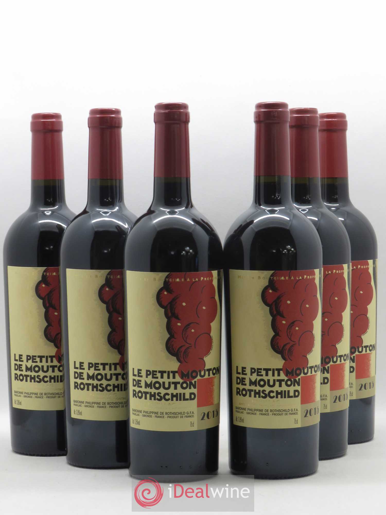 Petit Mouton Second Vin 2015 - Lot de 6 bouteilles - 0
