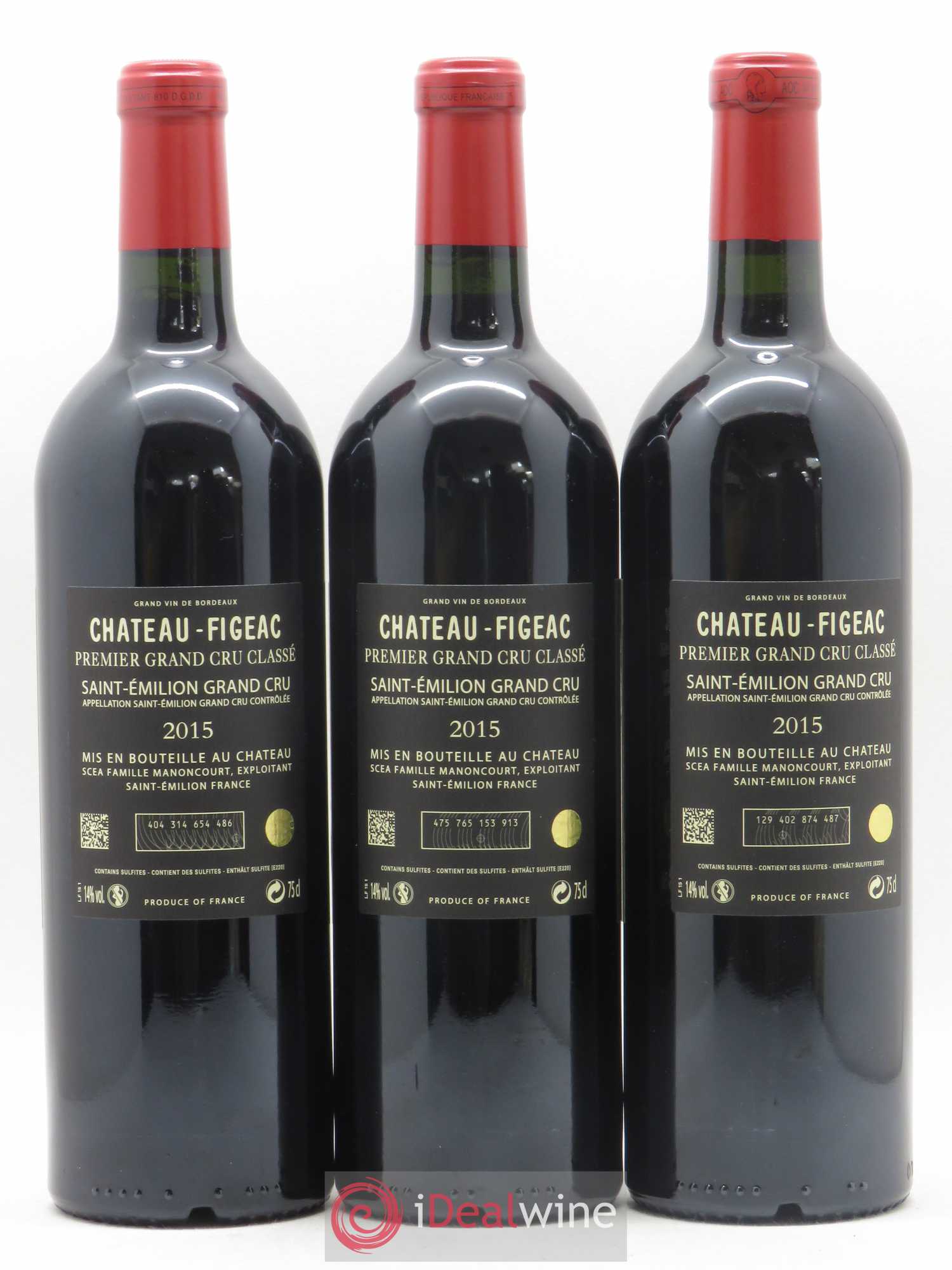 Château Figeac 1er Grand Cru Classé A 2015 - Lot de 12 bouteilles - 2