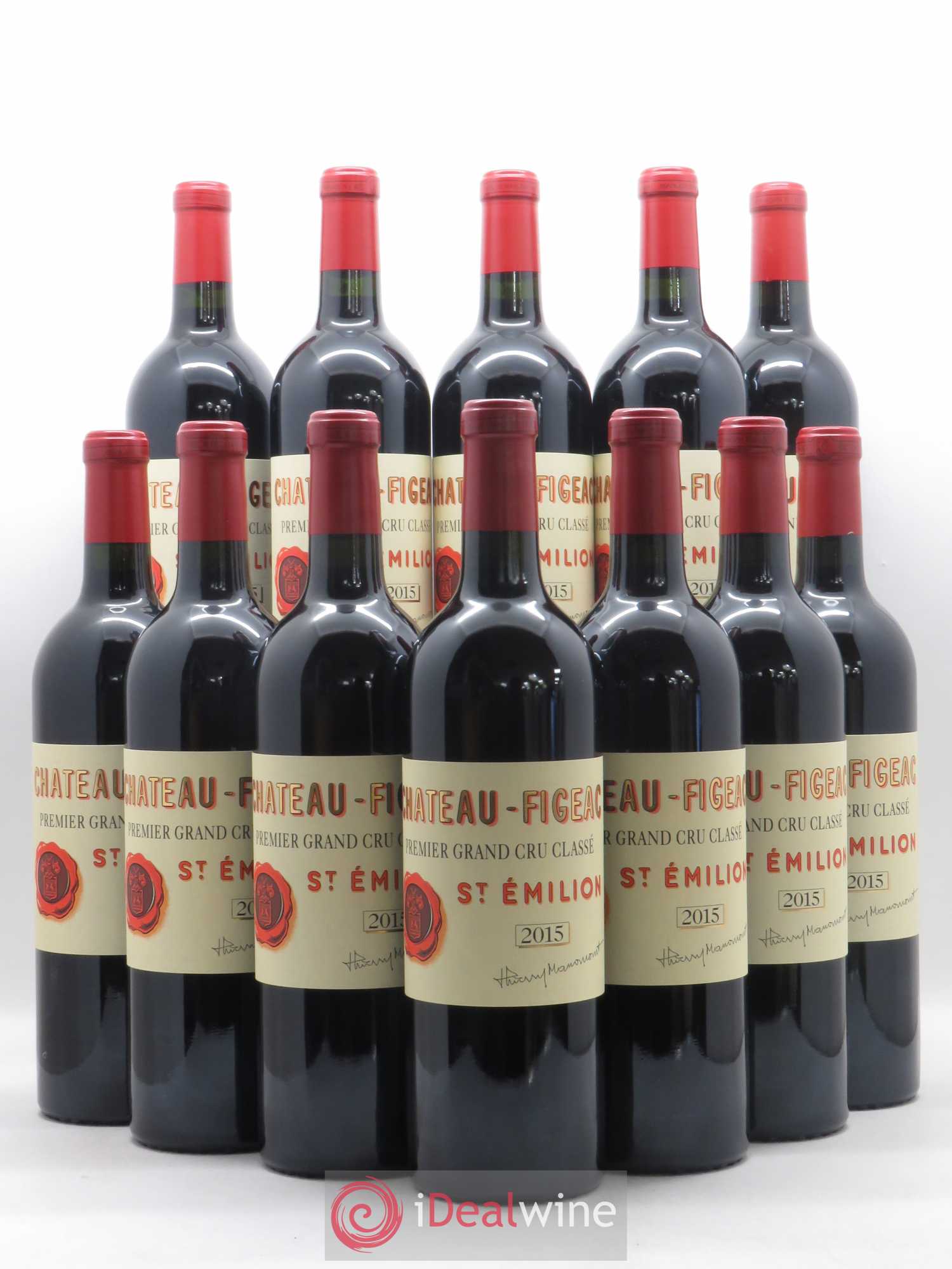 Château Figeac 1er Grand Cru Classé A 2015 - Lot de 12 bouteilles - 0