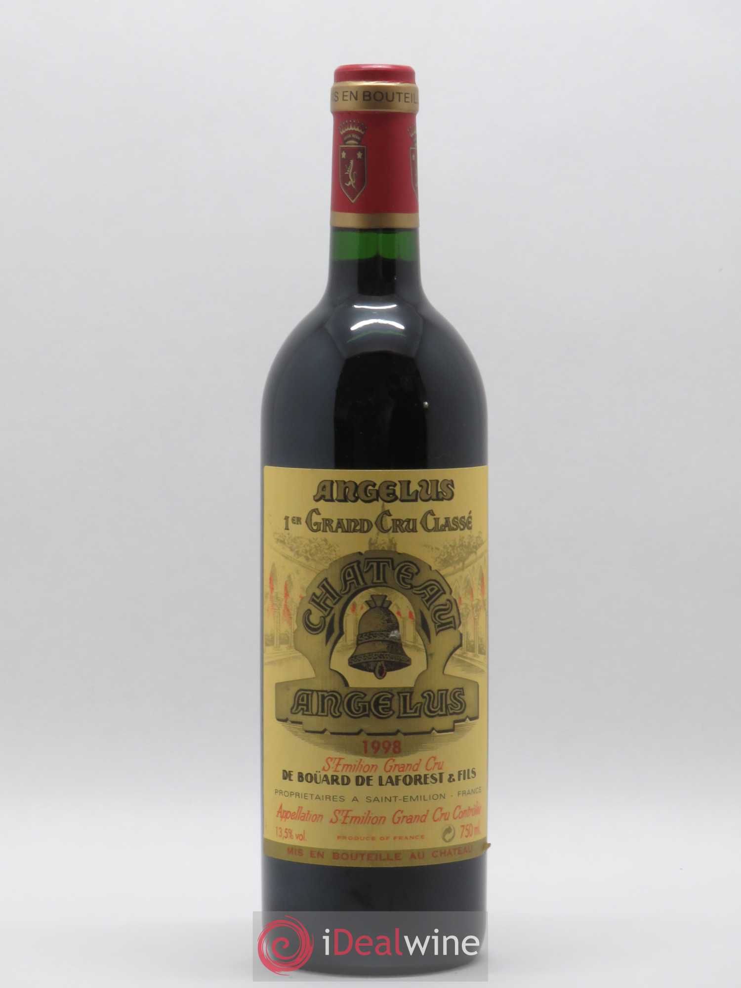 Château Angélus 1er Grand Cru Classé A 1998 - Lot de 1 bouteille - 0