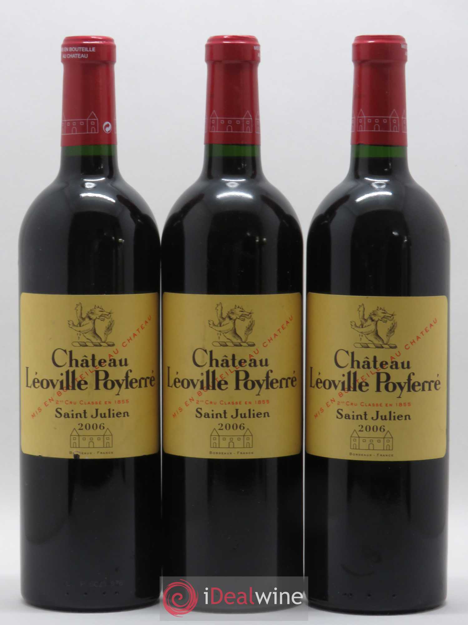 Château Léoville Poyferré 2ème Grand Cru Classé 2006 - Lot de 6 bouteilles - 1