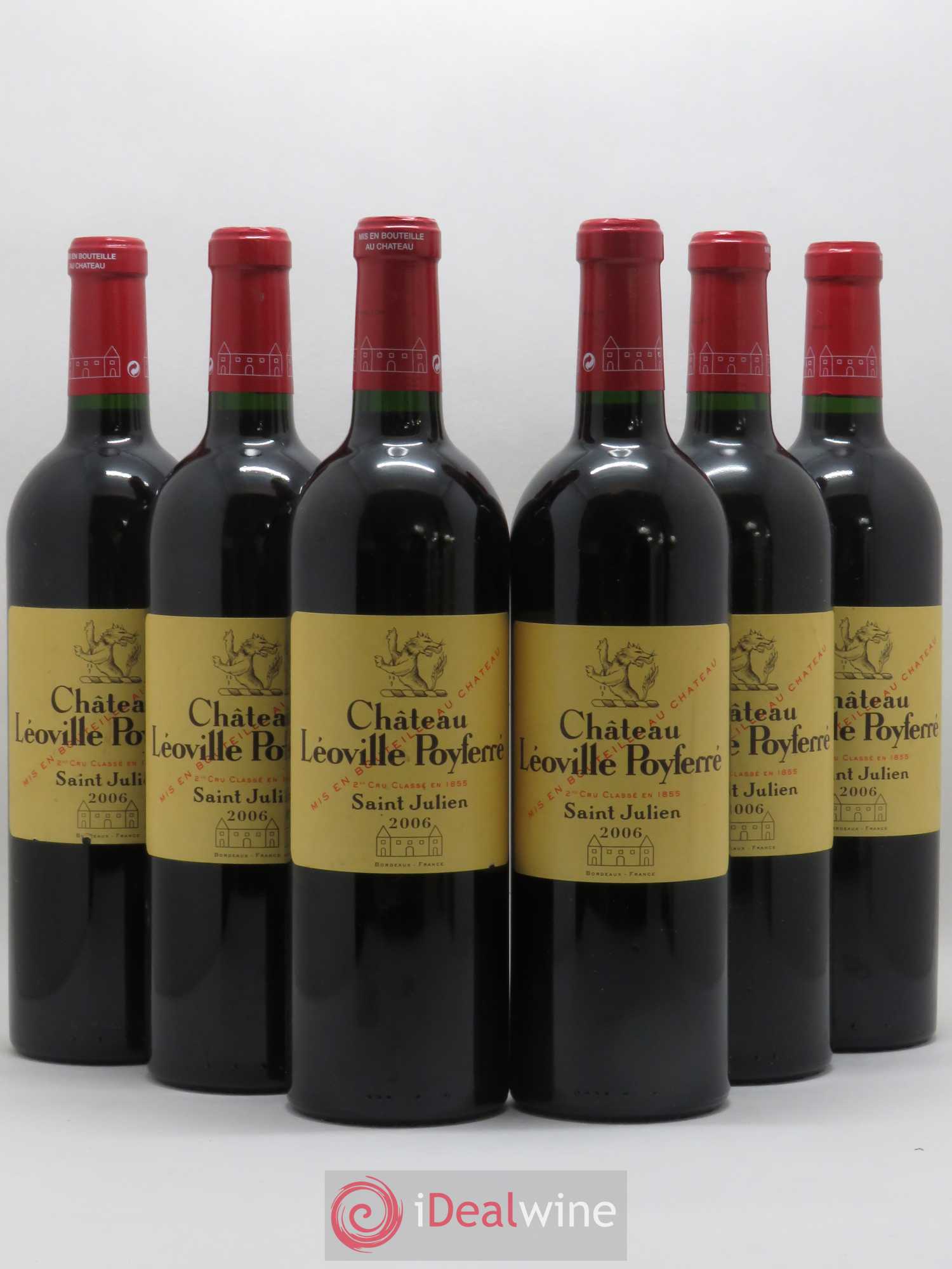 Château Léoville Poyferré 2ème Grand Cru Classé 2006 - Lot de 6 bouteilles - 0