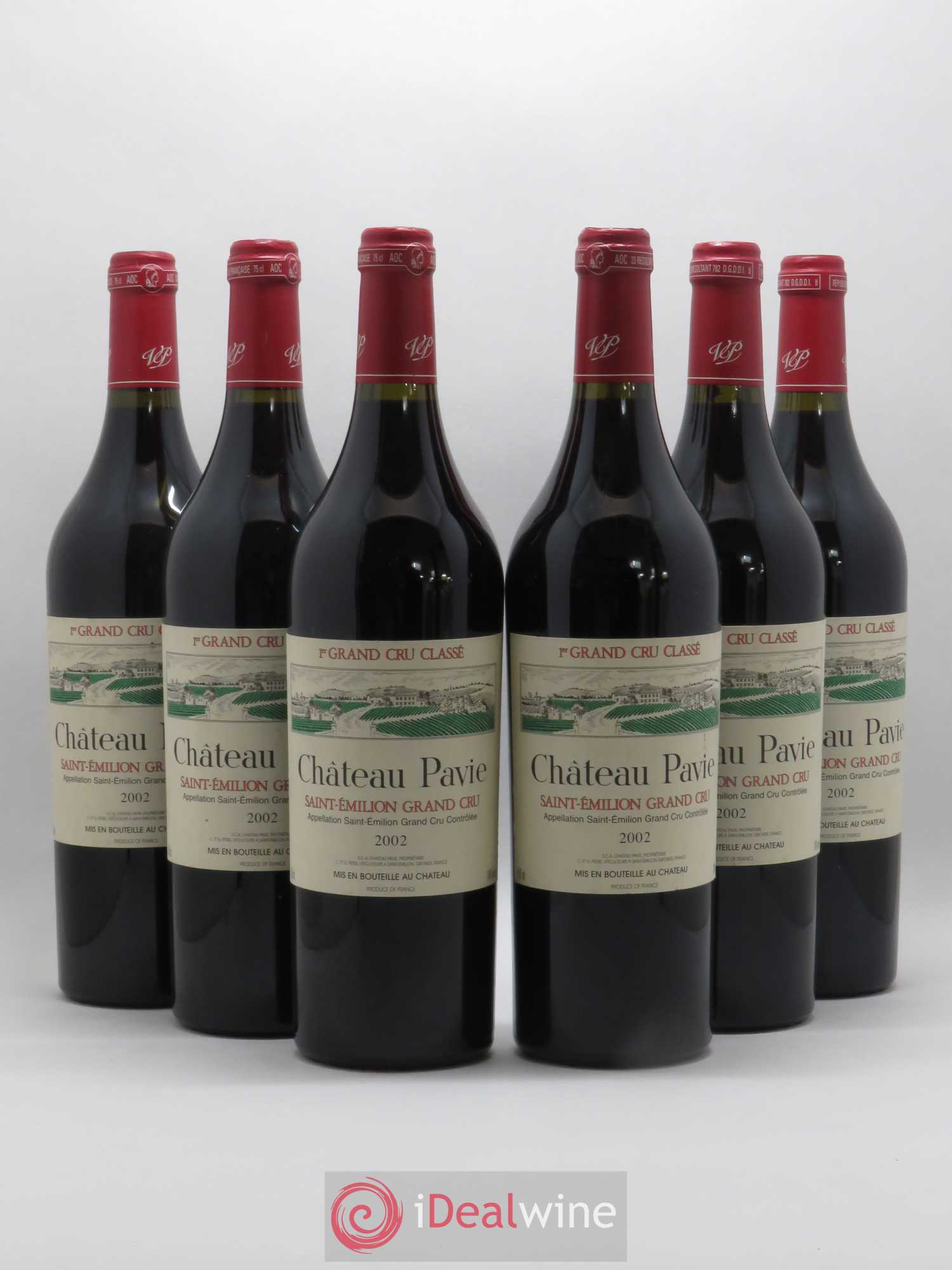 Château Pavie 1er Grand Cru Classé A 2002 - Lot de 6 bouteilles - 0