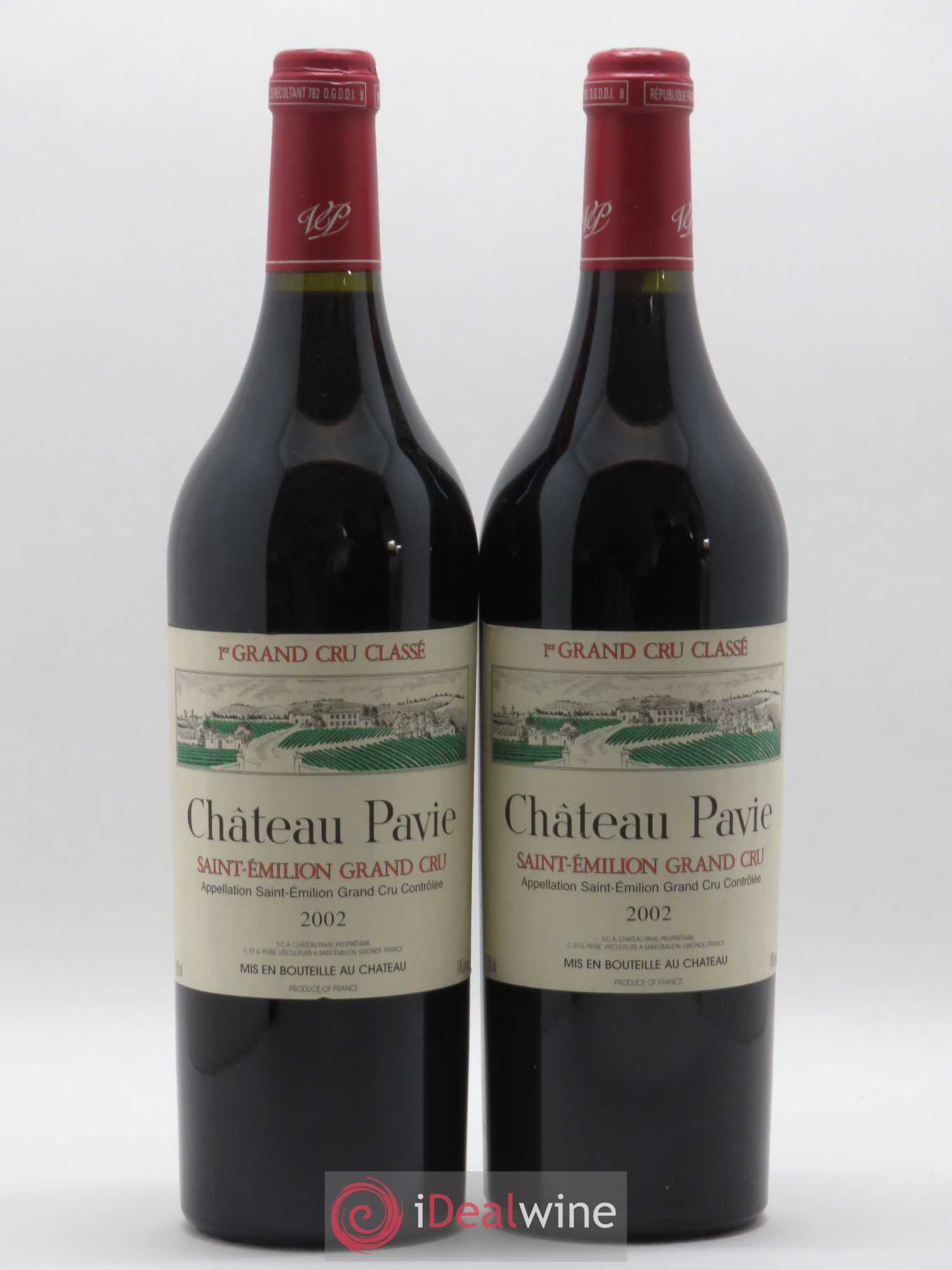 Château Pavie 1er Grand Cru Classé A 2002 - Lot de 2 bouteilles - 0