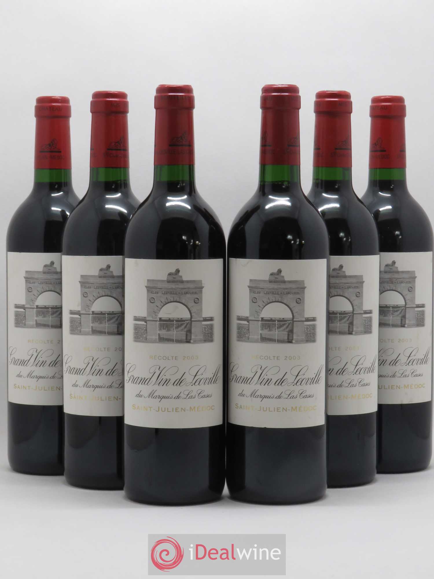 Château Léoville Las Cases 2ème Grand Cru Classé 2003 - Lot de 6 bouteilles - 0