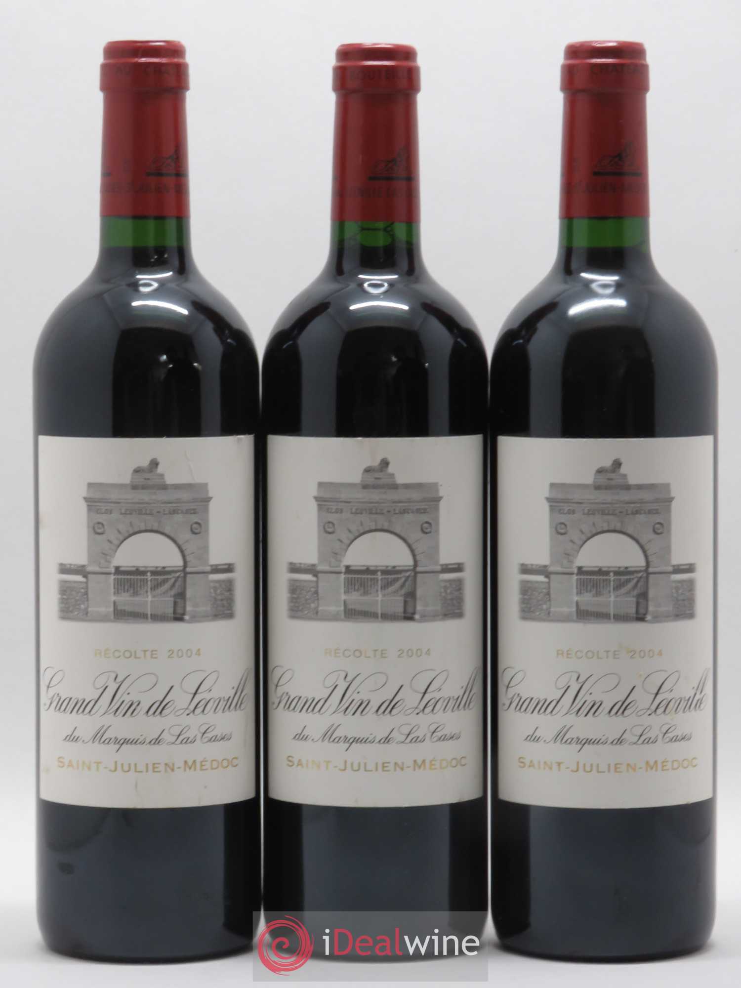 Château Léoville Las Cases 2ème Grand Cru Classé 2004 - Lot de 3 bouteilles - 0