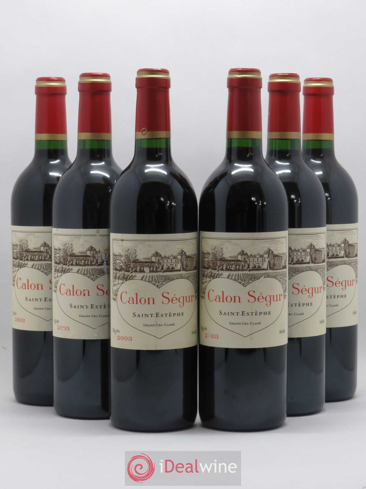 Château Calon Ségur 3ème Grand Cru Classé 2003 - Lot de 6 bouteilles - 0