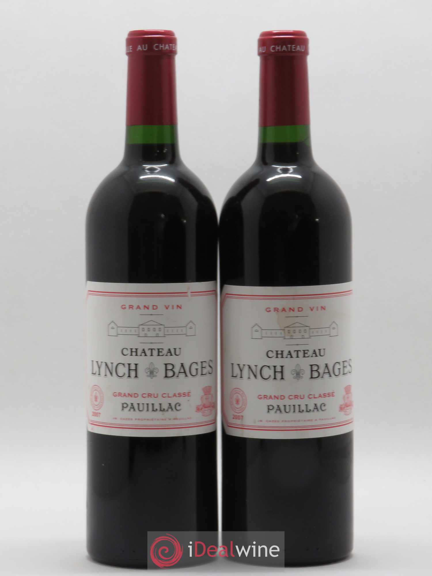Château Lynch Bages 5ème Grand Cru Classé 2007 - Lot de 2 bouteilles - 0
